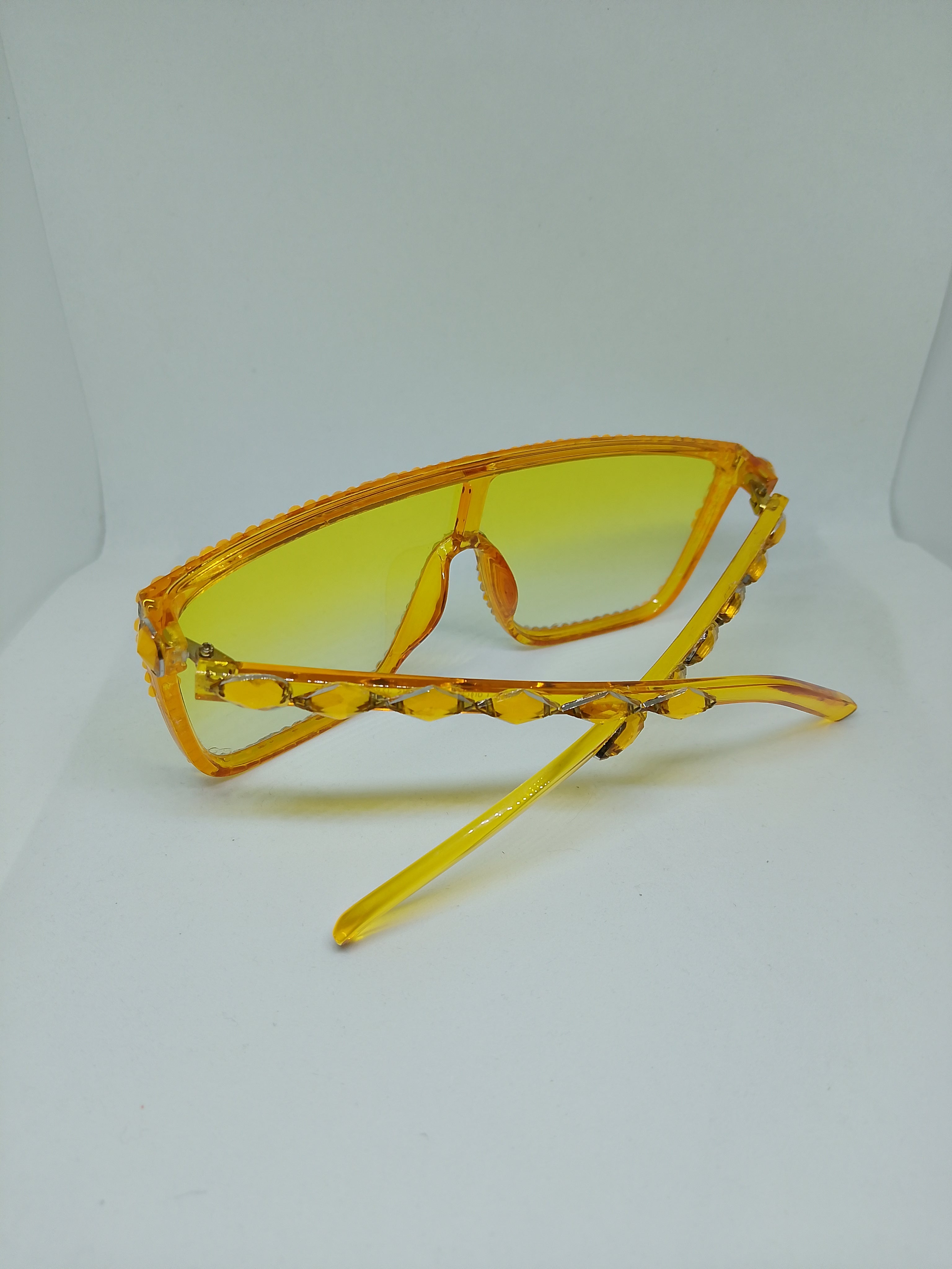 Saffron Translucent Butter Scotch Topaz Frame Glasses