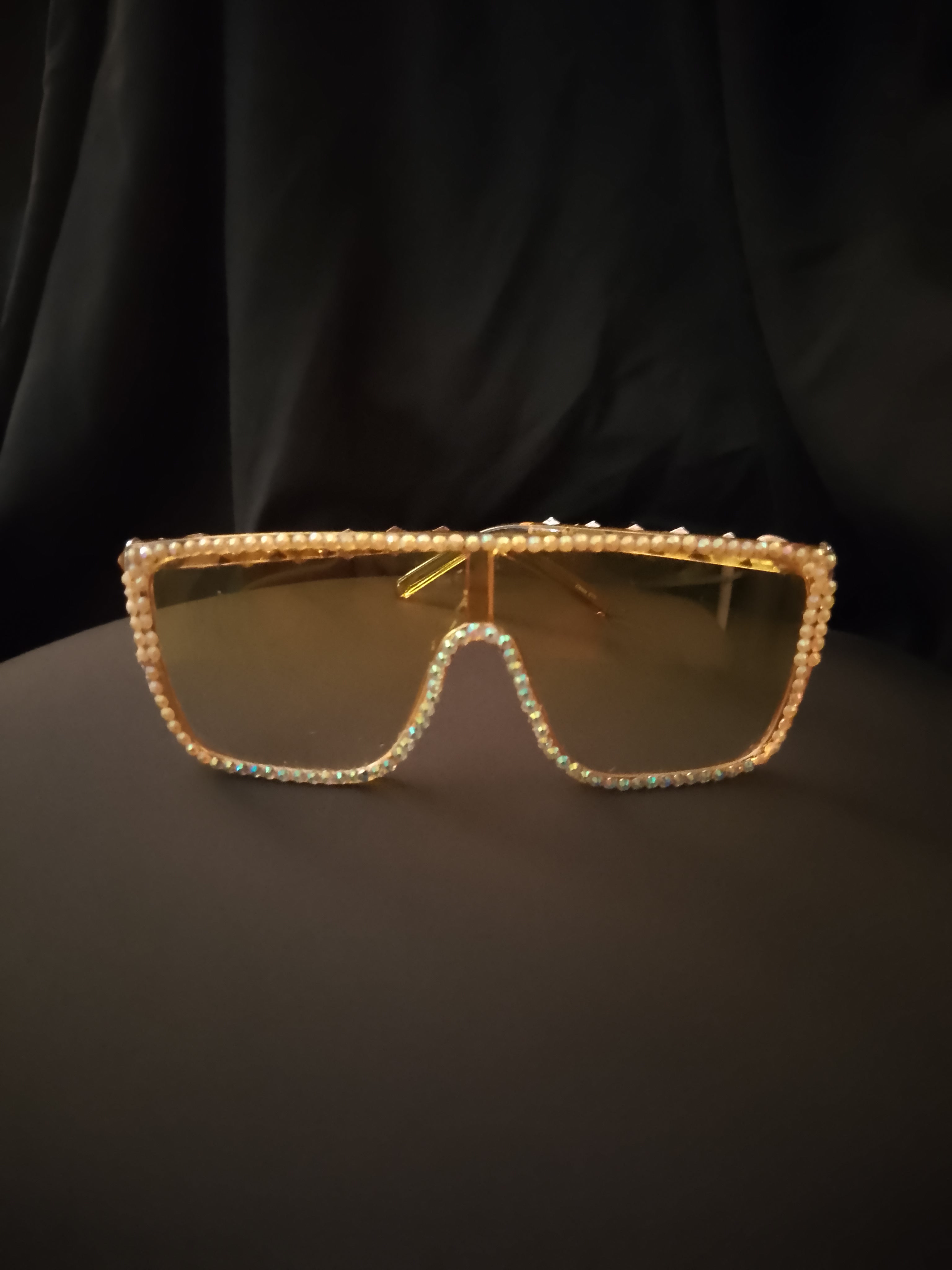 Saffron Translucent Butter Scotch Topaz Frame Glasses