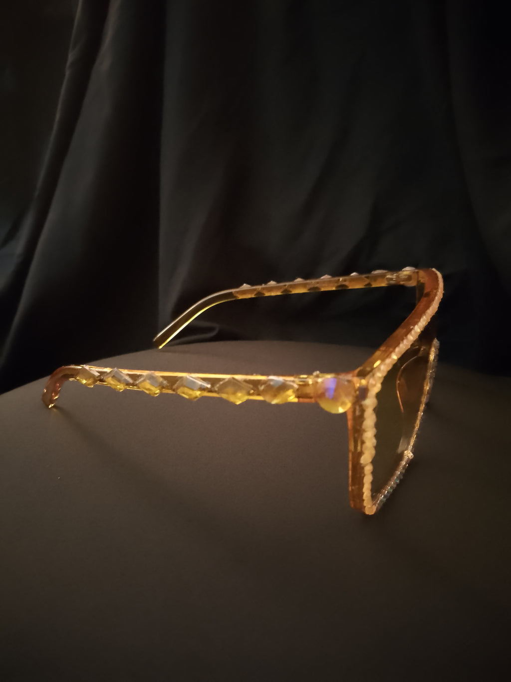 Saffron Translucent Butter Scotch Topaz Frame Glasses