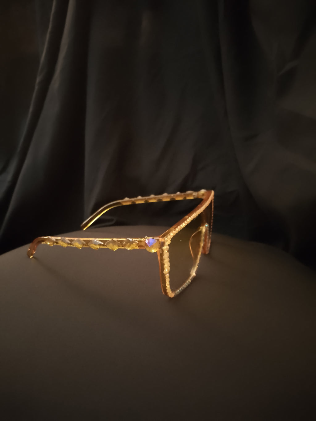Saffron Translucent Butter Scotch Topaz Frame Glasses
