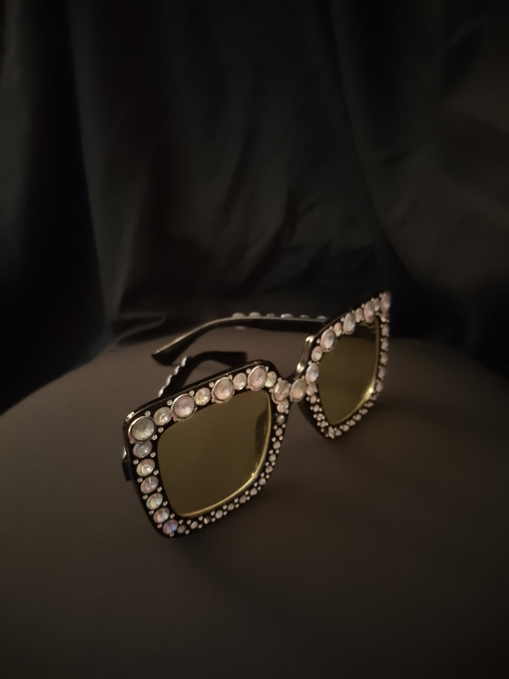 Oversized Sweet Bee Buzz Yellow Lens Glasses