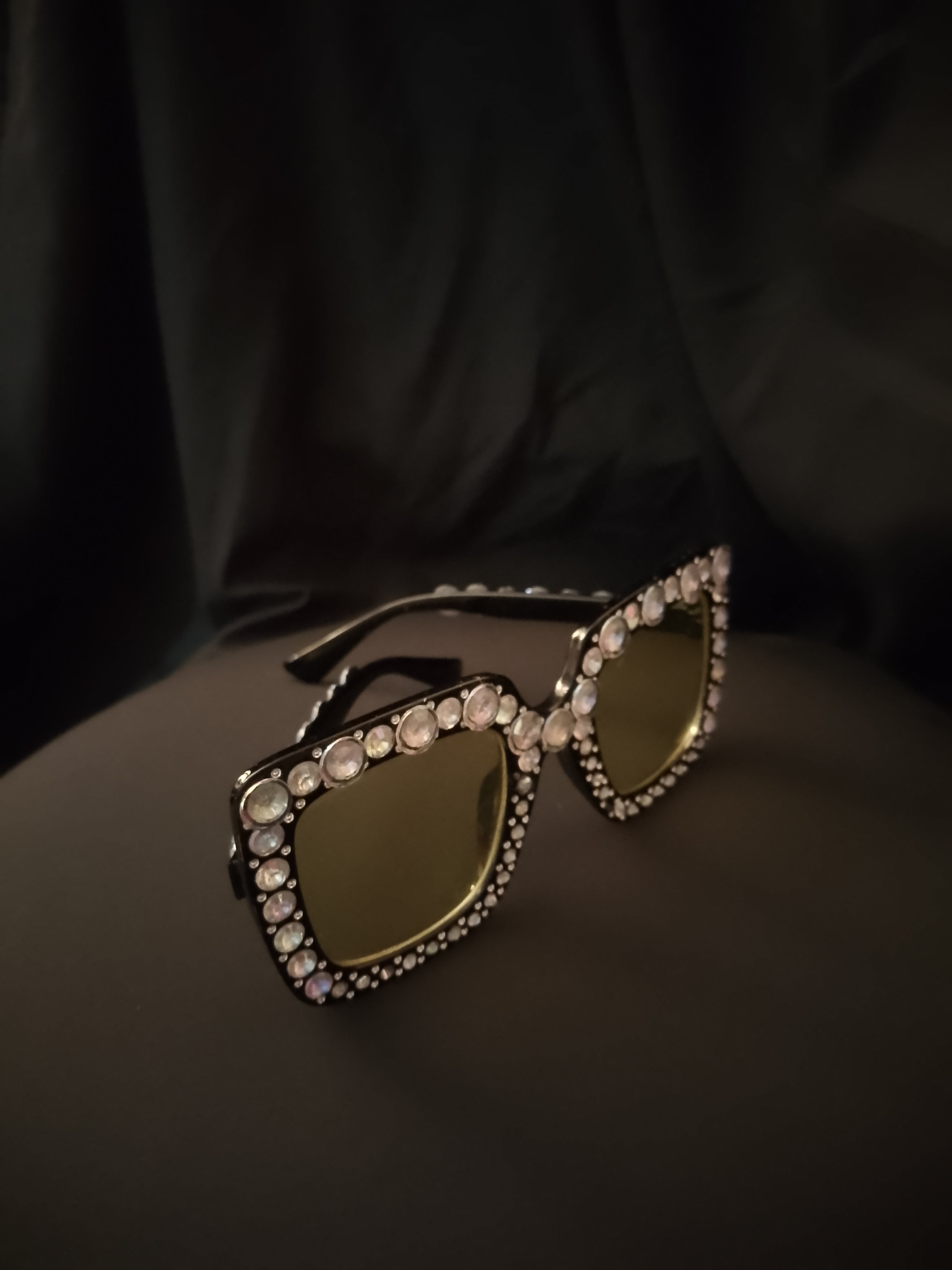 Oversized Sweet Bee Buzz Yellow Lens Glasses