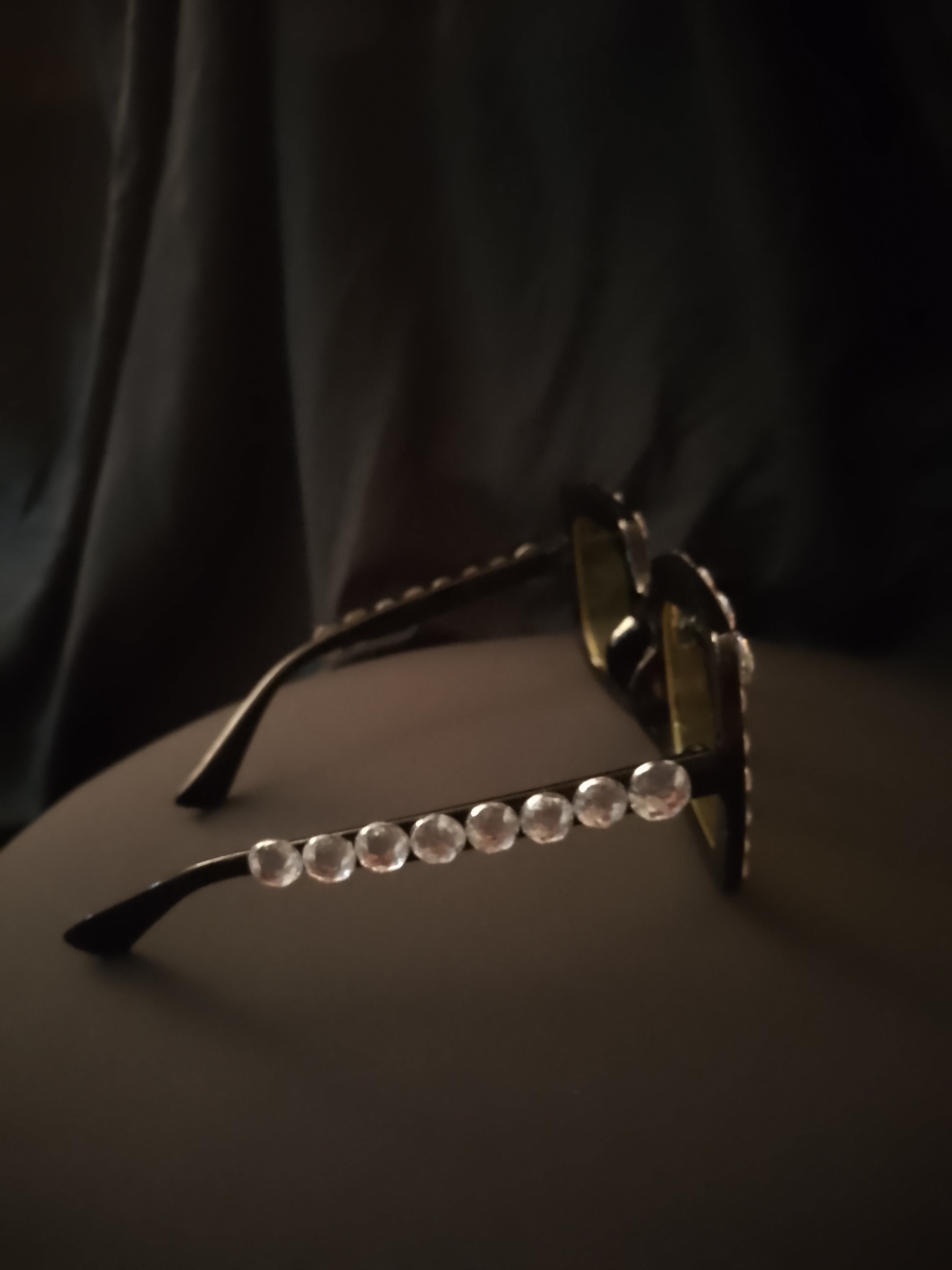 Oversized Sweet Bee Buzz Yellow Lens Glasses