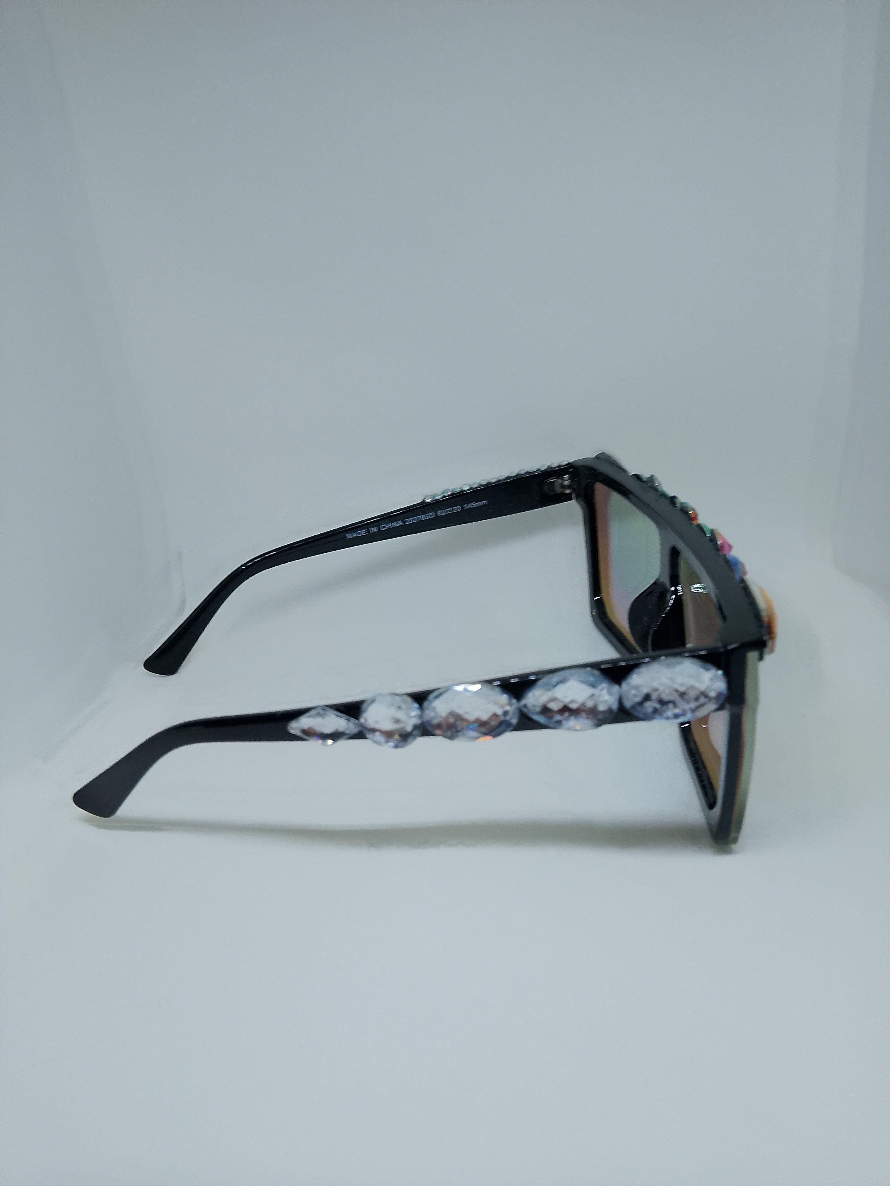 Multi-Color Hologram Chroma Crystal Solar Frame Glasses