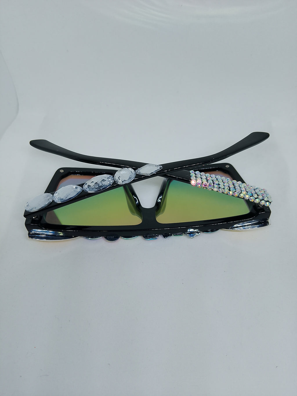 Multi-Color Hologram Chroma Crystal Solar Frame Glasses