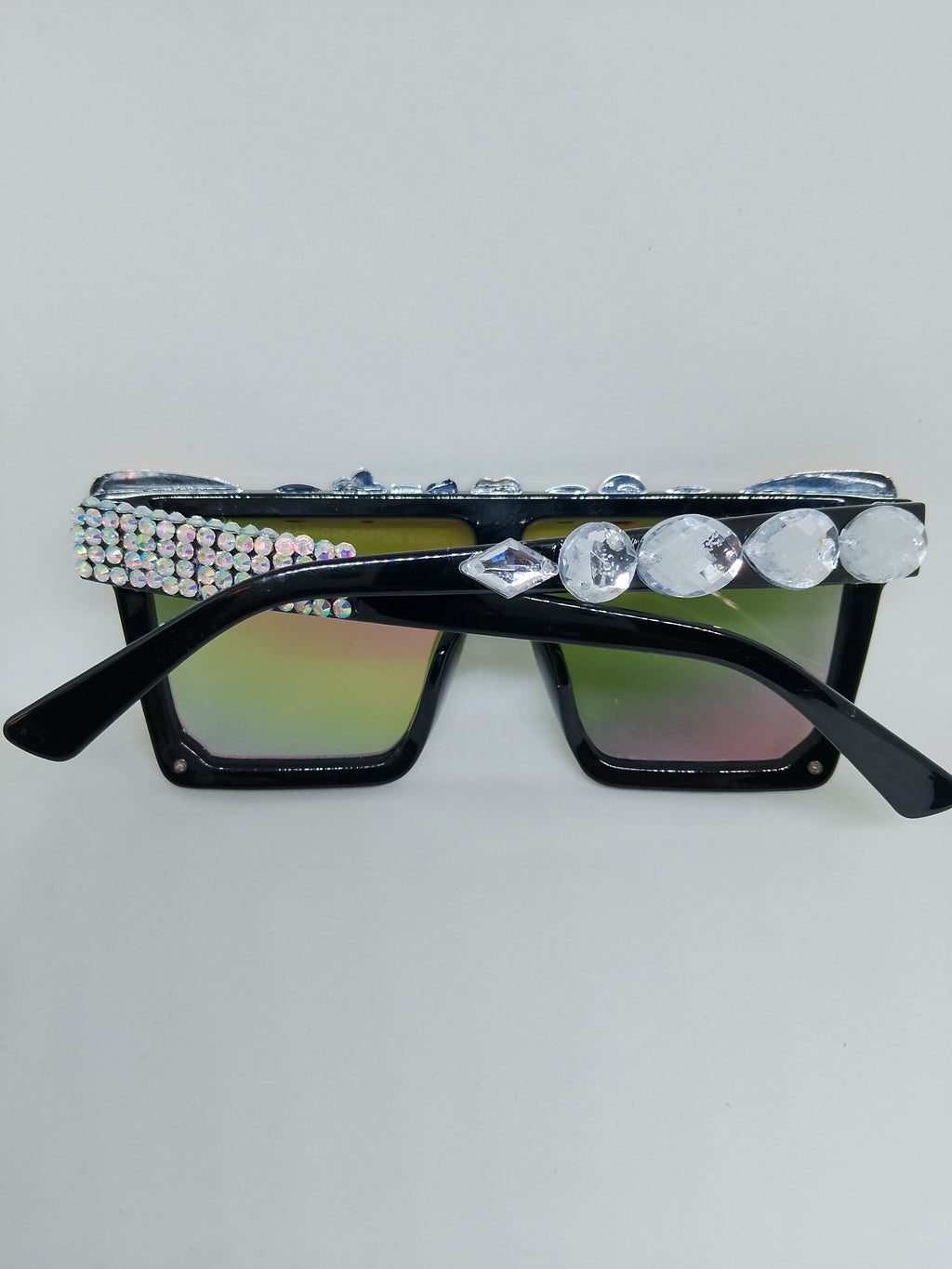 Multi-Color Hologram Chroma Crystal Solar Frame Glasses