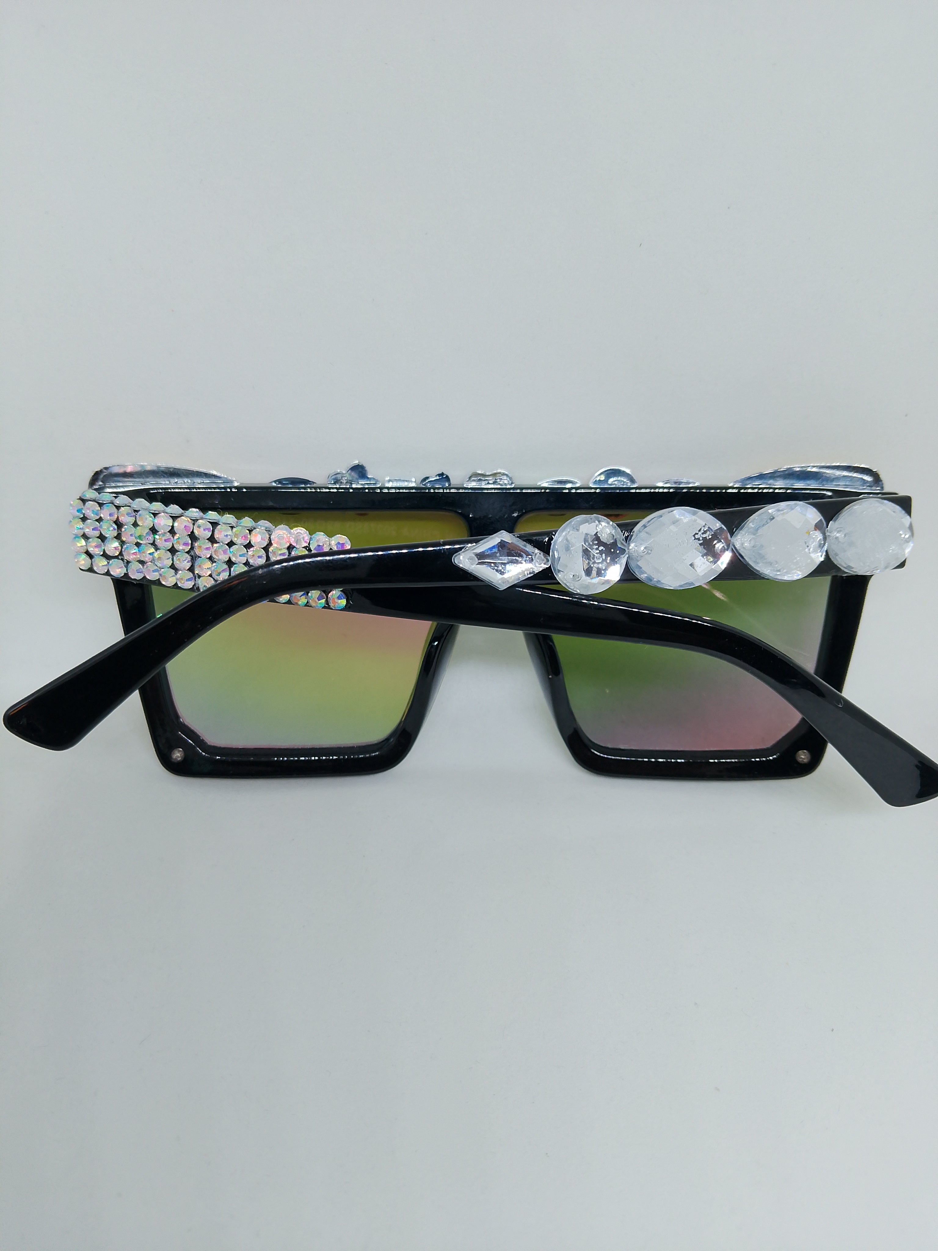 Multi-Color Hologram Chroma Crystal Solar Frame Glasses
