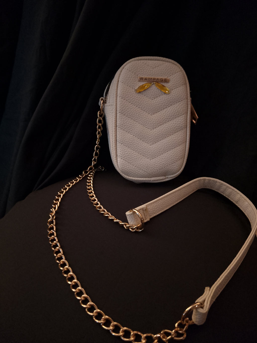 French Vanilla Sweet Ivory Pouch Shoulder Bag