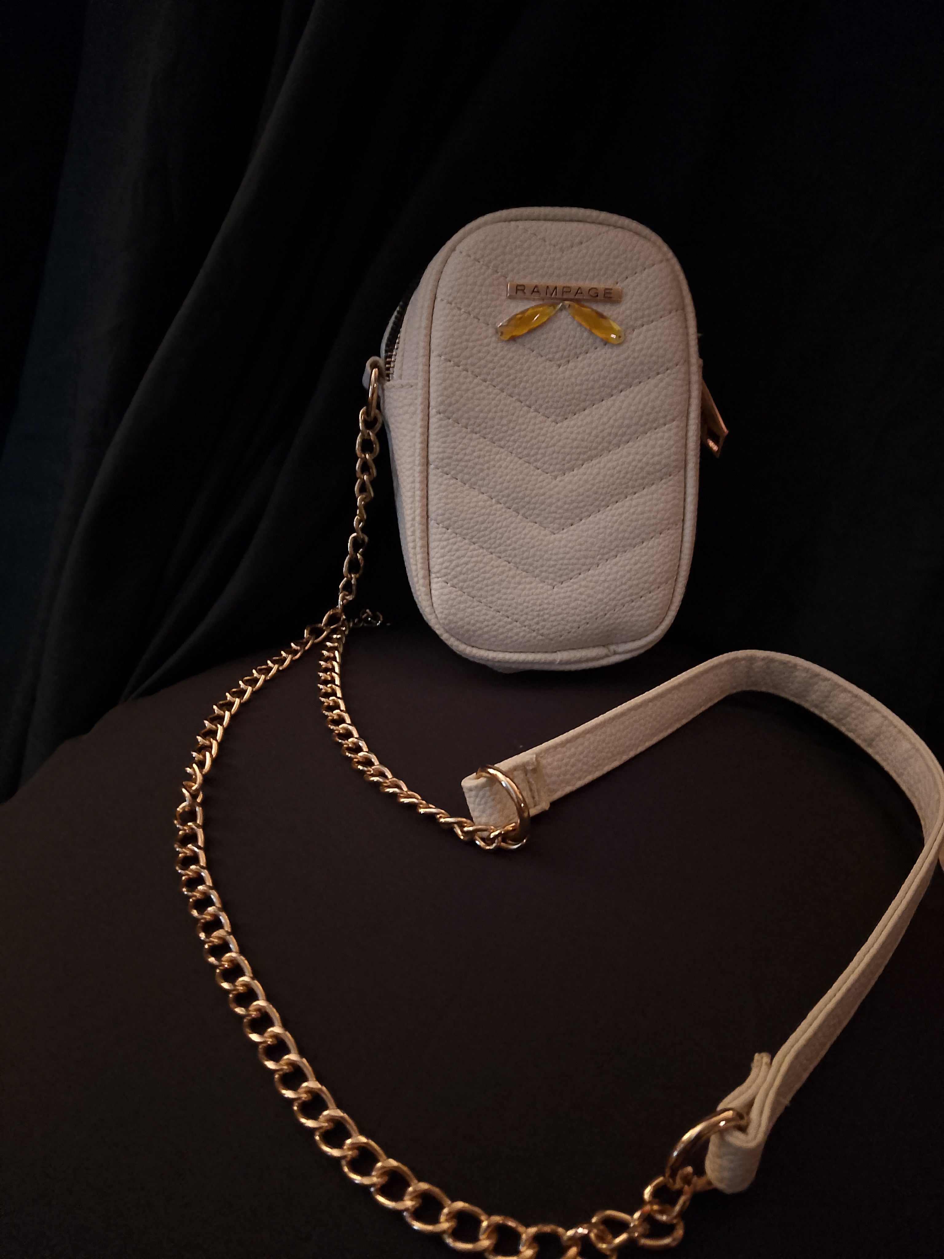 French Vanilla Sweet Ivory Pouch Shoulder Bag