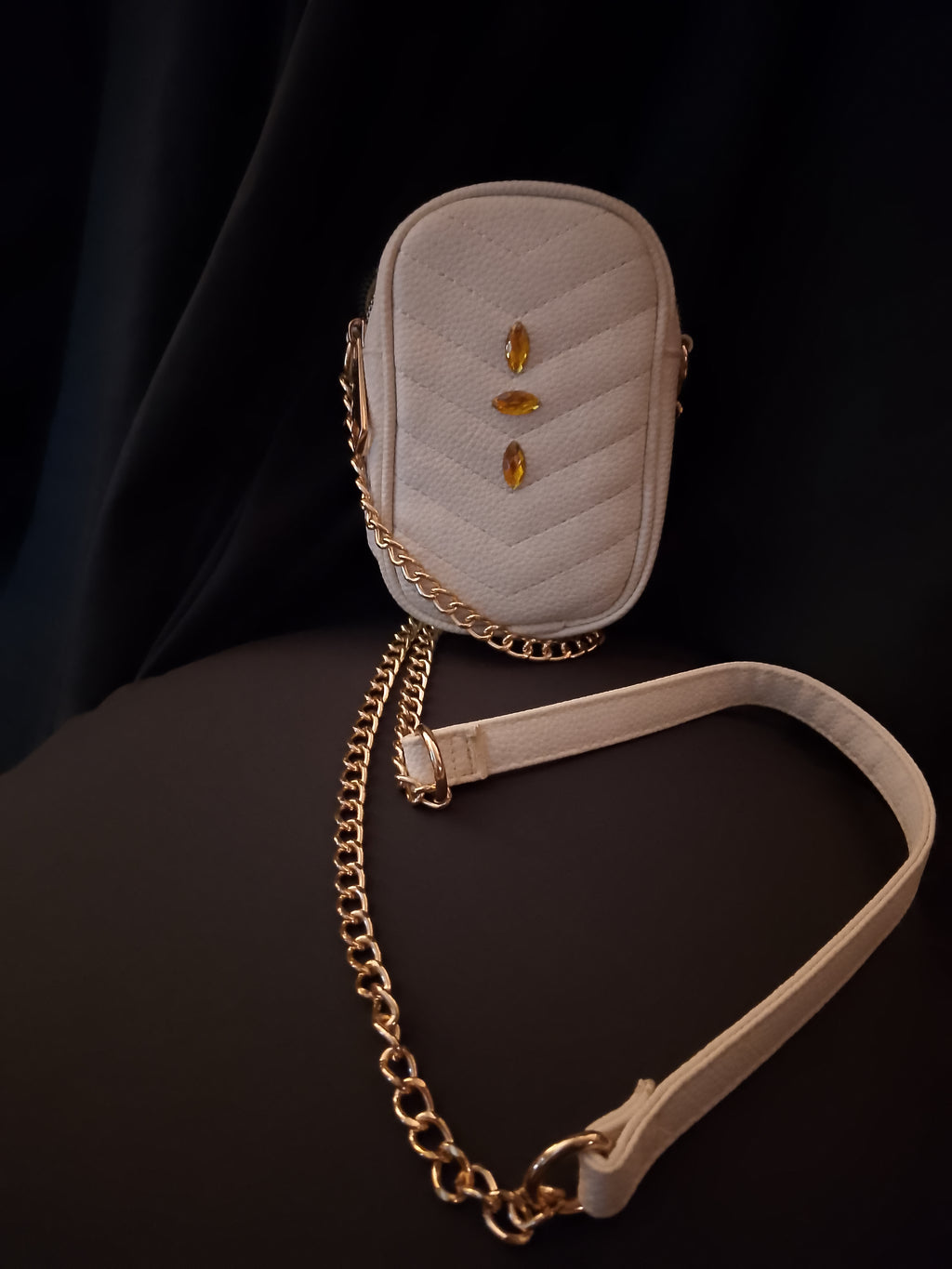 French Vanilla Sweet Ivory Pouch Shoulder Bag