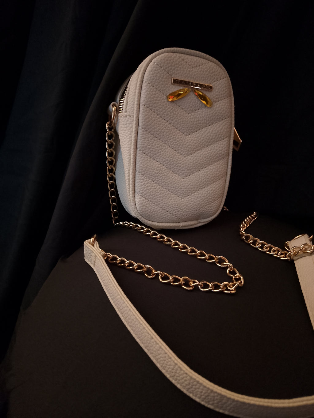 French Vanilla Sweet Ivory Pouch Shoulder Bag