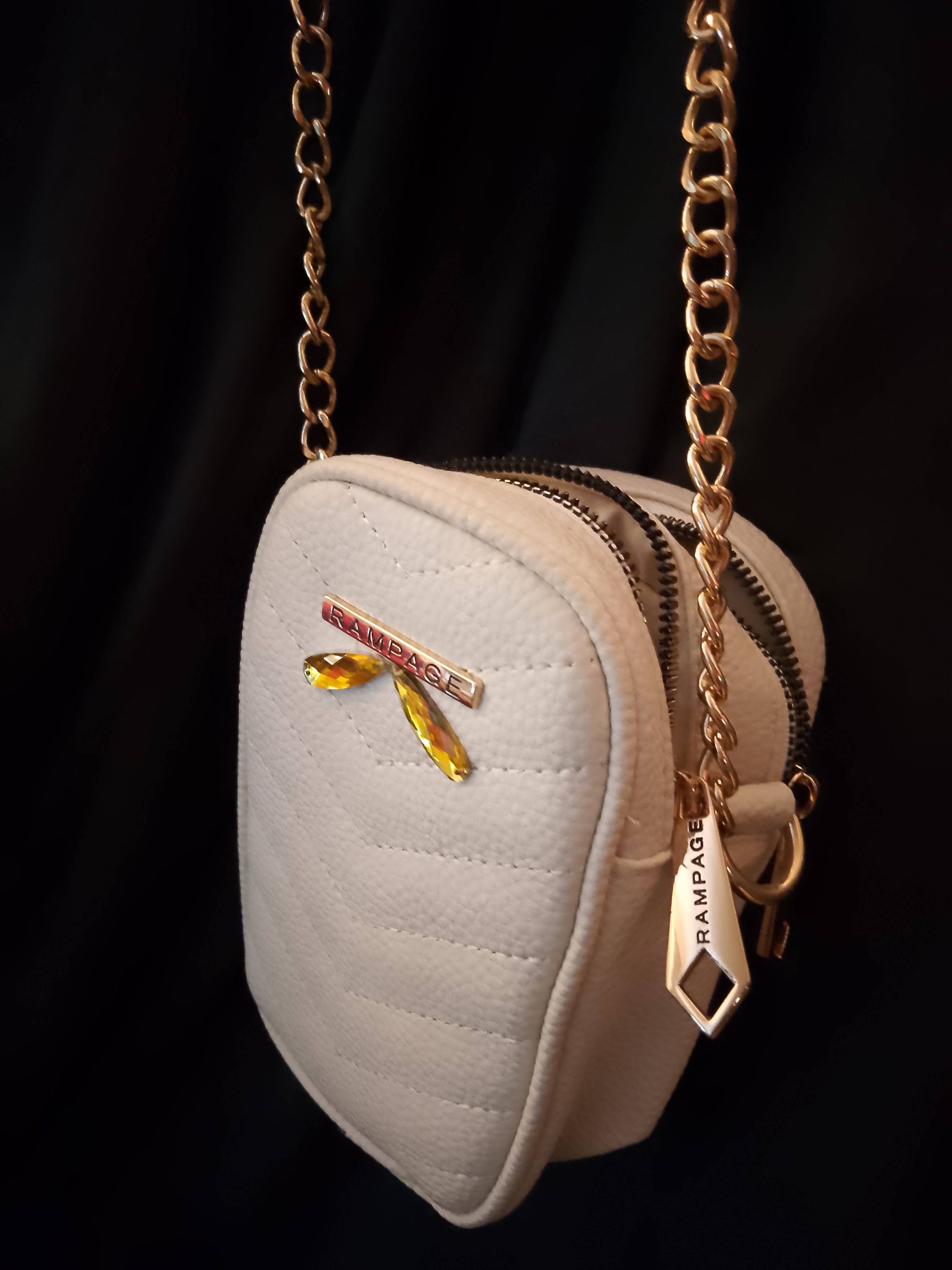 French Vanilla Sweet Ivory Pouch Shoulder Bag