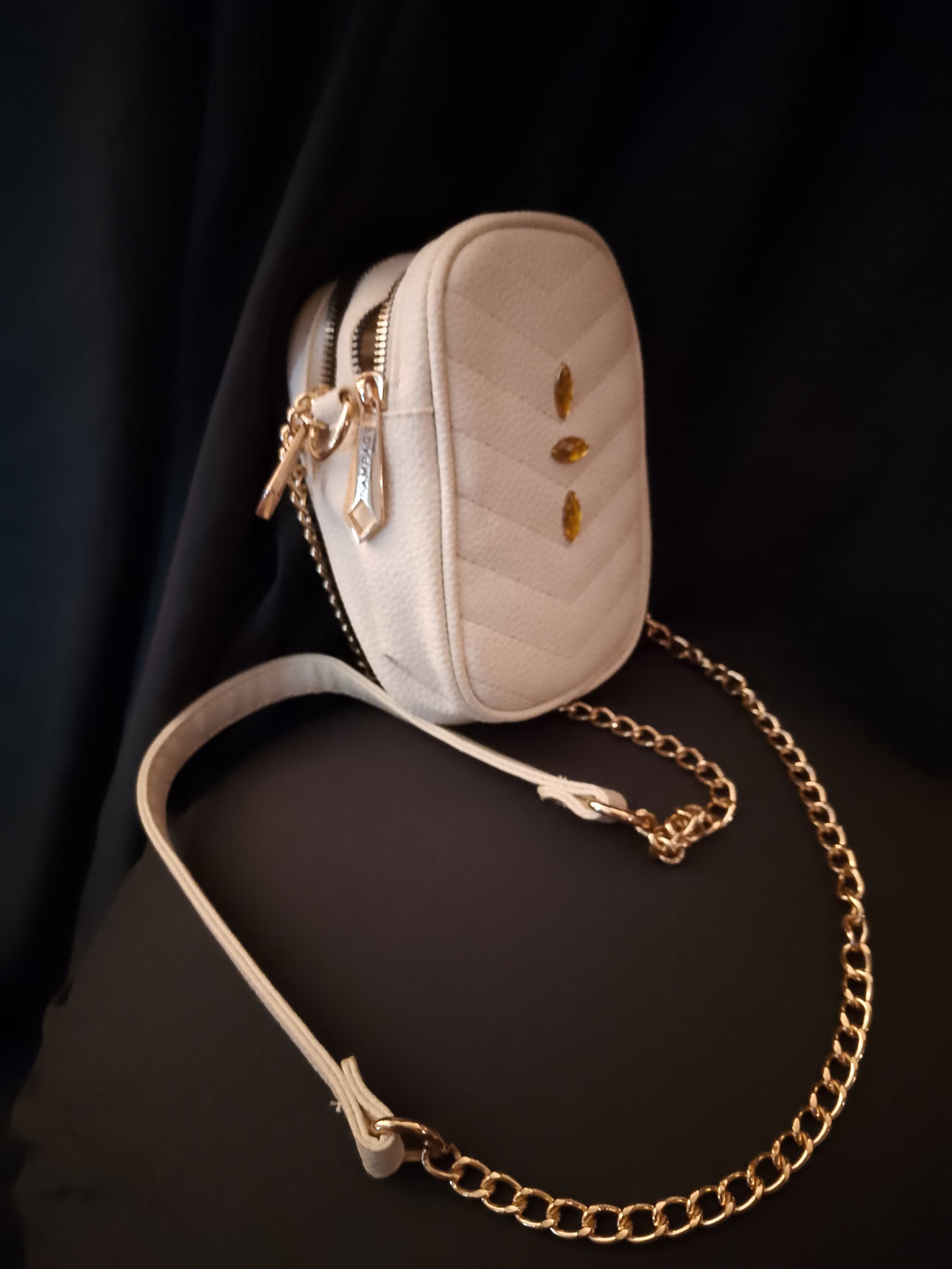 French Vanilla Sweet Ivory Pouch Shoulder Bag