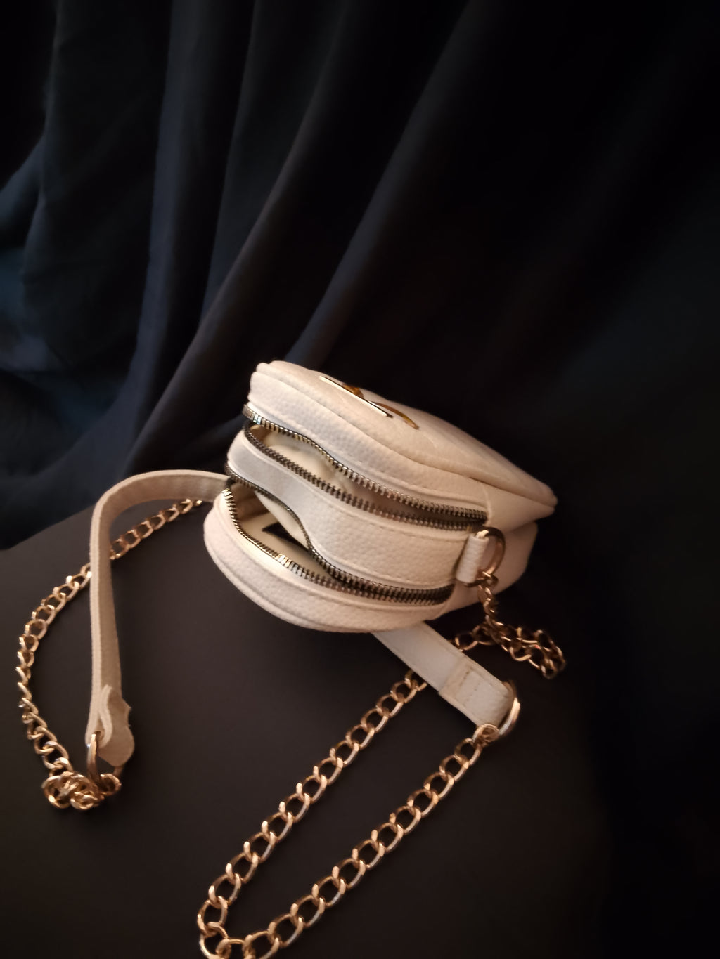 French Vanilla Sweet Ivory Pouch Shoulder Bag