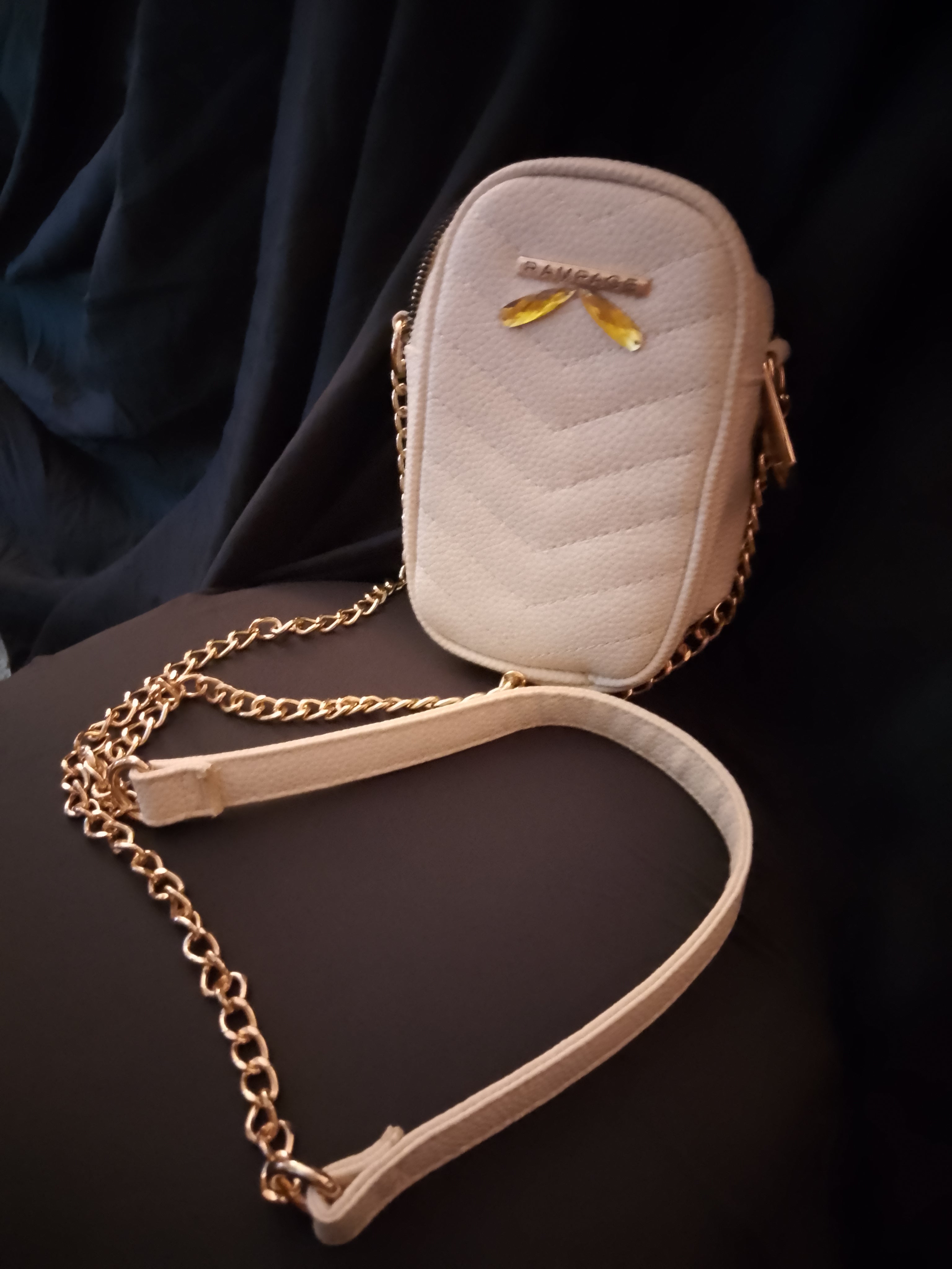 French Vanilla Sweet Ivory Pouch Shoulder Bag