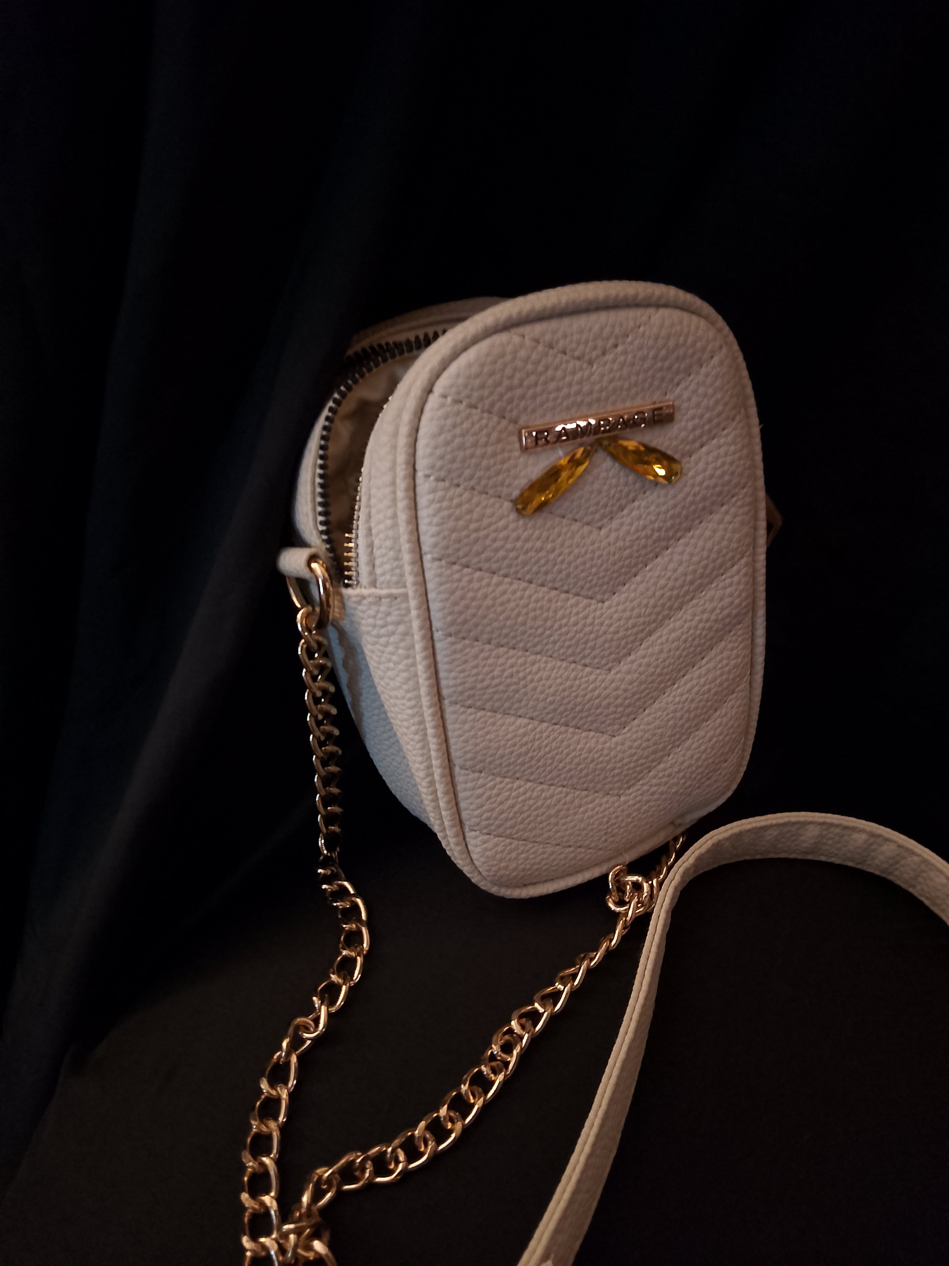 French Vanilla Sweet Ivory Pouch Shoulder Bag
