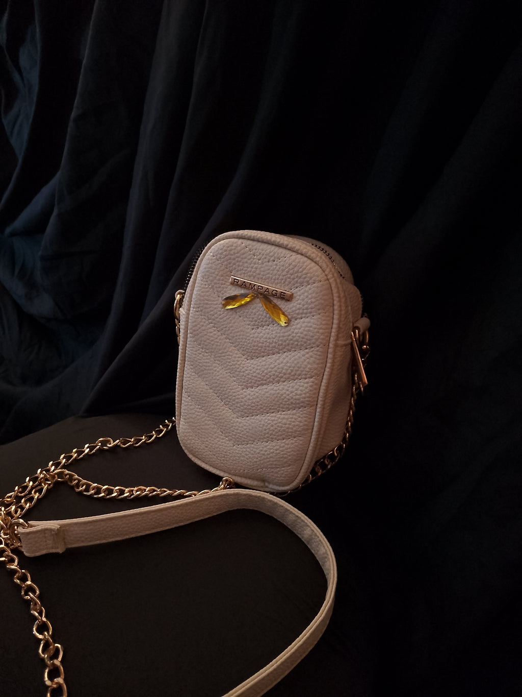 French Vanilla Sweet Ivory Pouch Shoulder Bag
