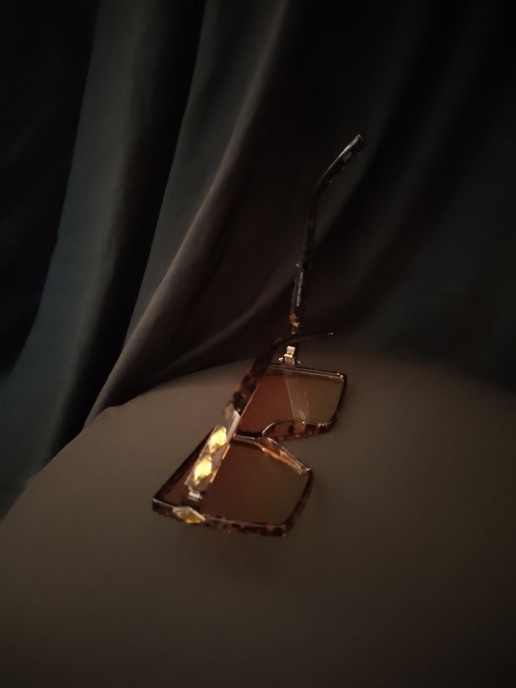 Majestic Wild Cat Cinnamon Crystal Frame Shades Glasses
