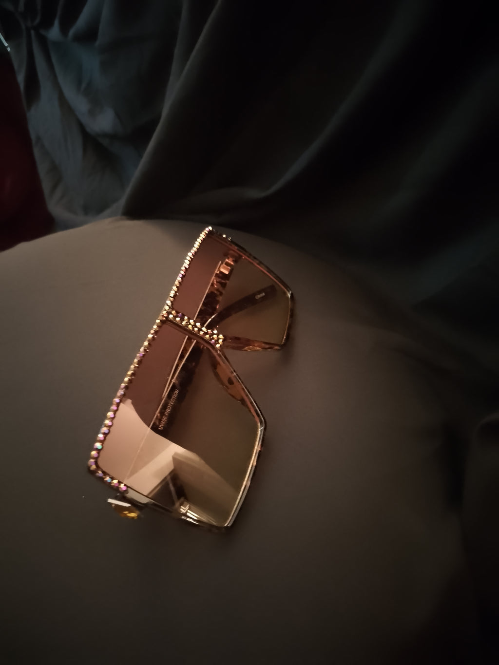 Majestic Wild Cat Cinnamon Crystal Frame Shades Glasses
