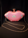 Powder Pink Fancy Tender Kiss Me Clutch Purse Bag