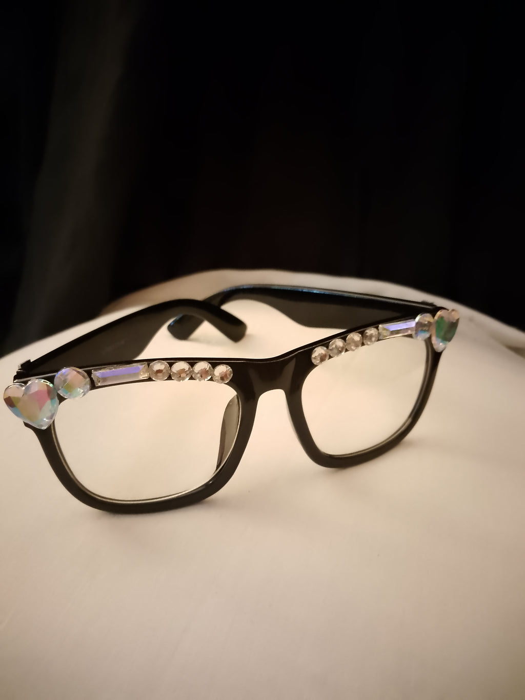 Luxurious Librarian Cat Eye Sleek Refined Black Rim Frame Glasses