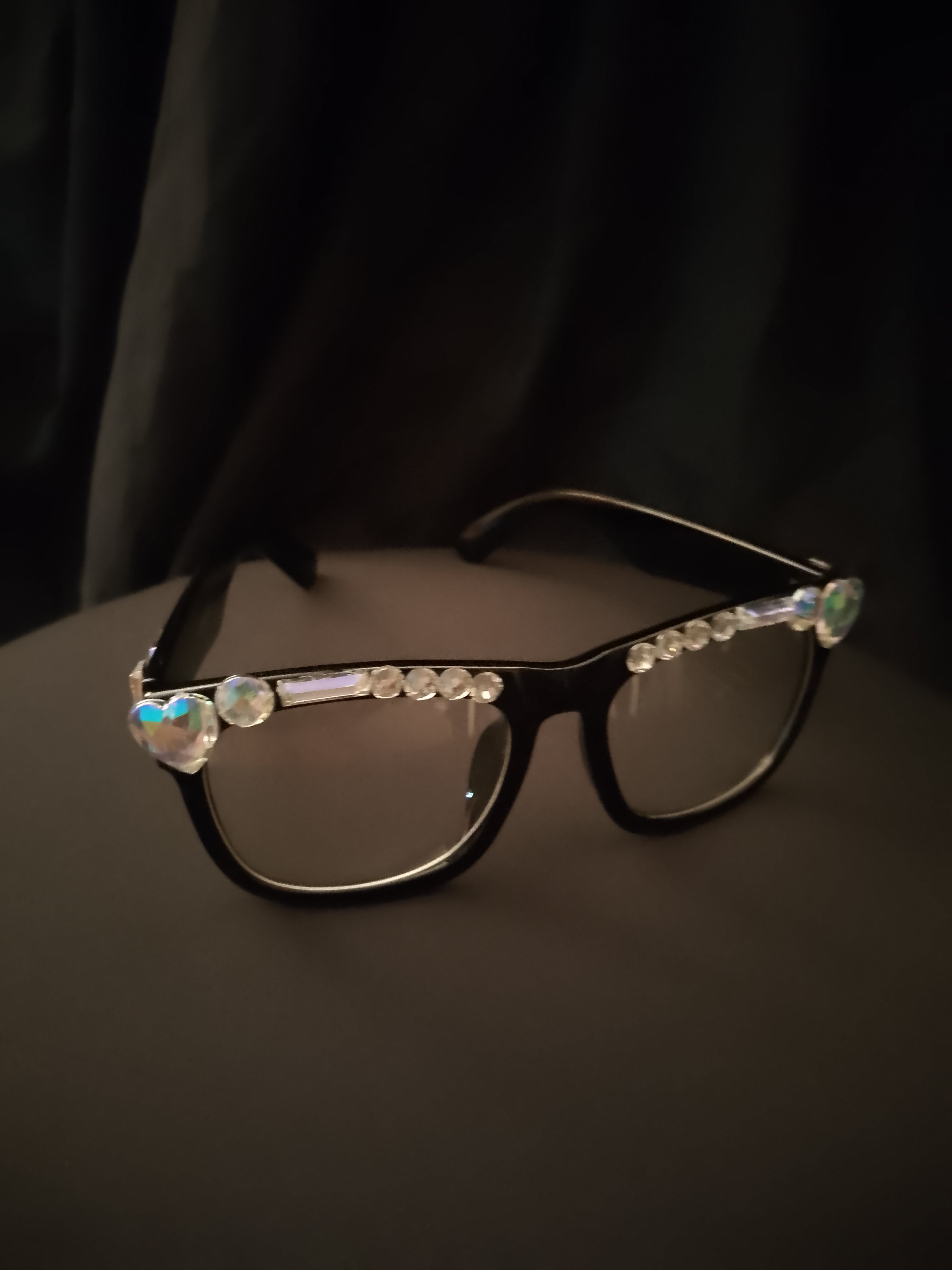 Luxurious Librarian Cat Eye Sleek Refined Black Rim Frame Glasses