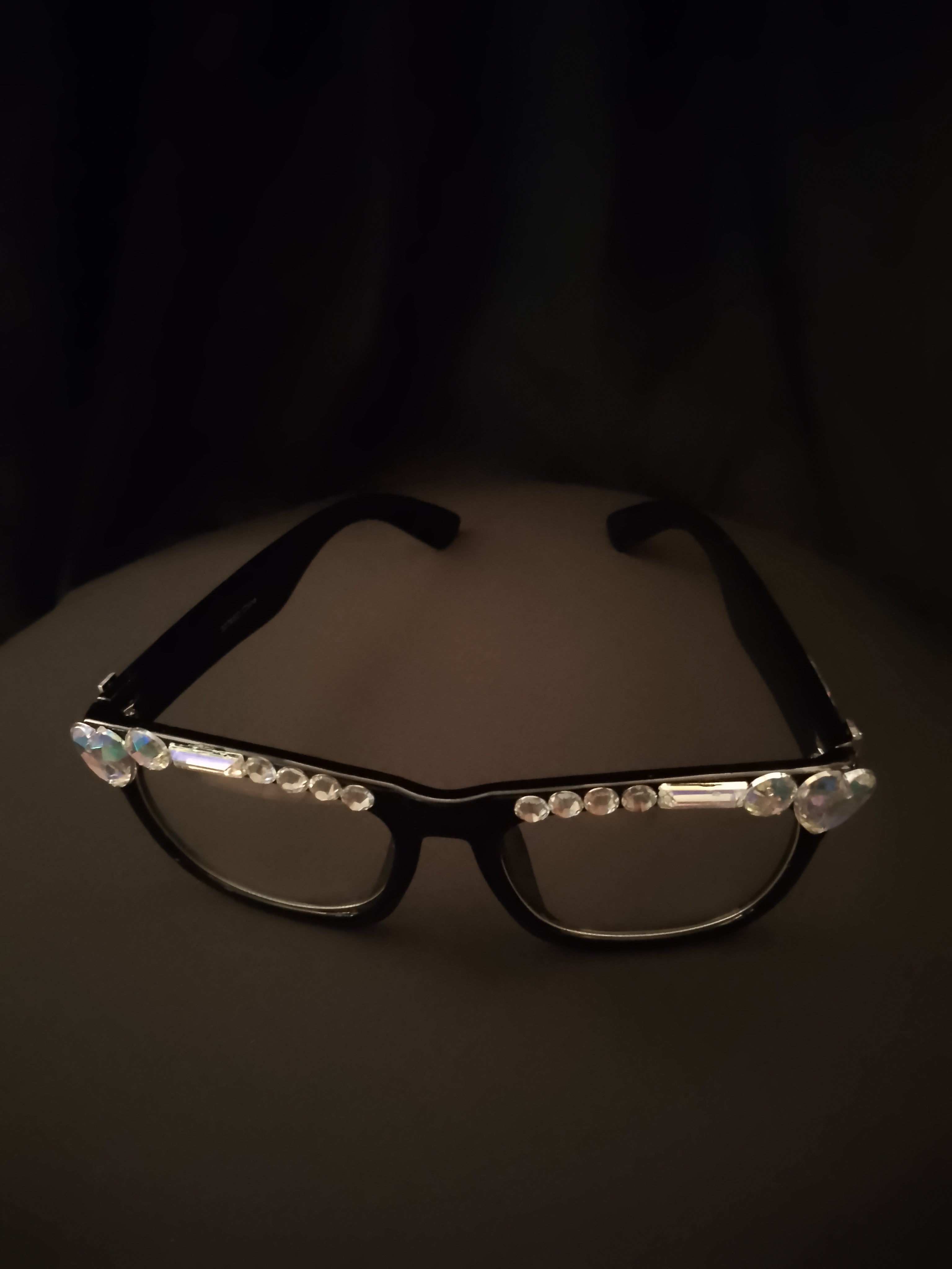 Luxurious Librarian Cat Eye Sleek Refined Black Rim Frame Glasses