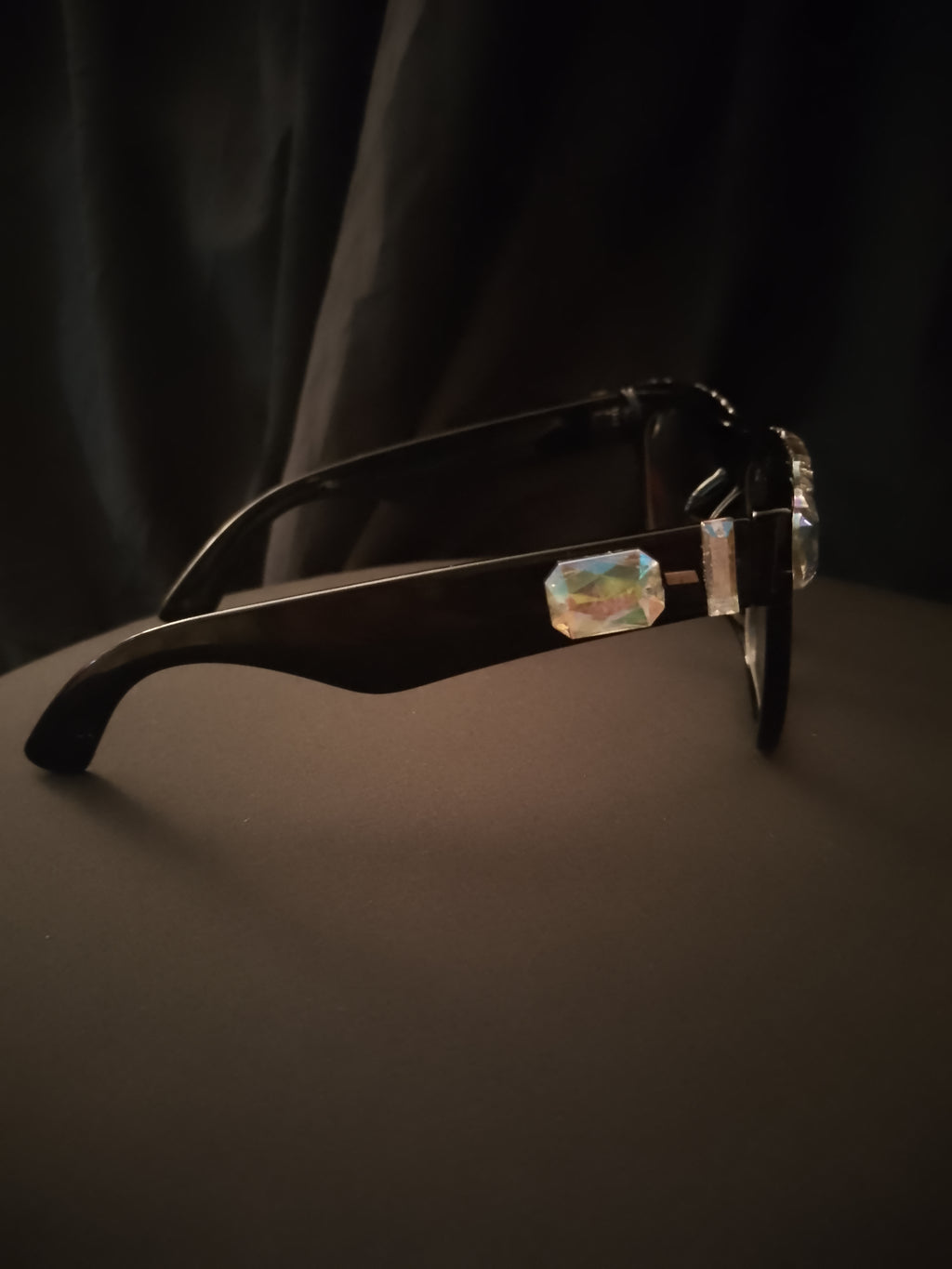 Luxurious Librarian Cat Eye Sleek Refined Black Rim Frame Glasses