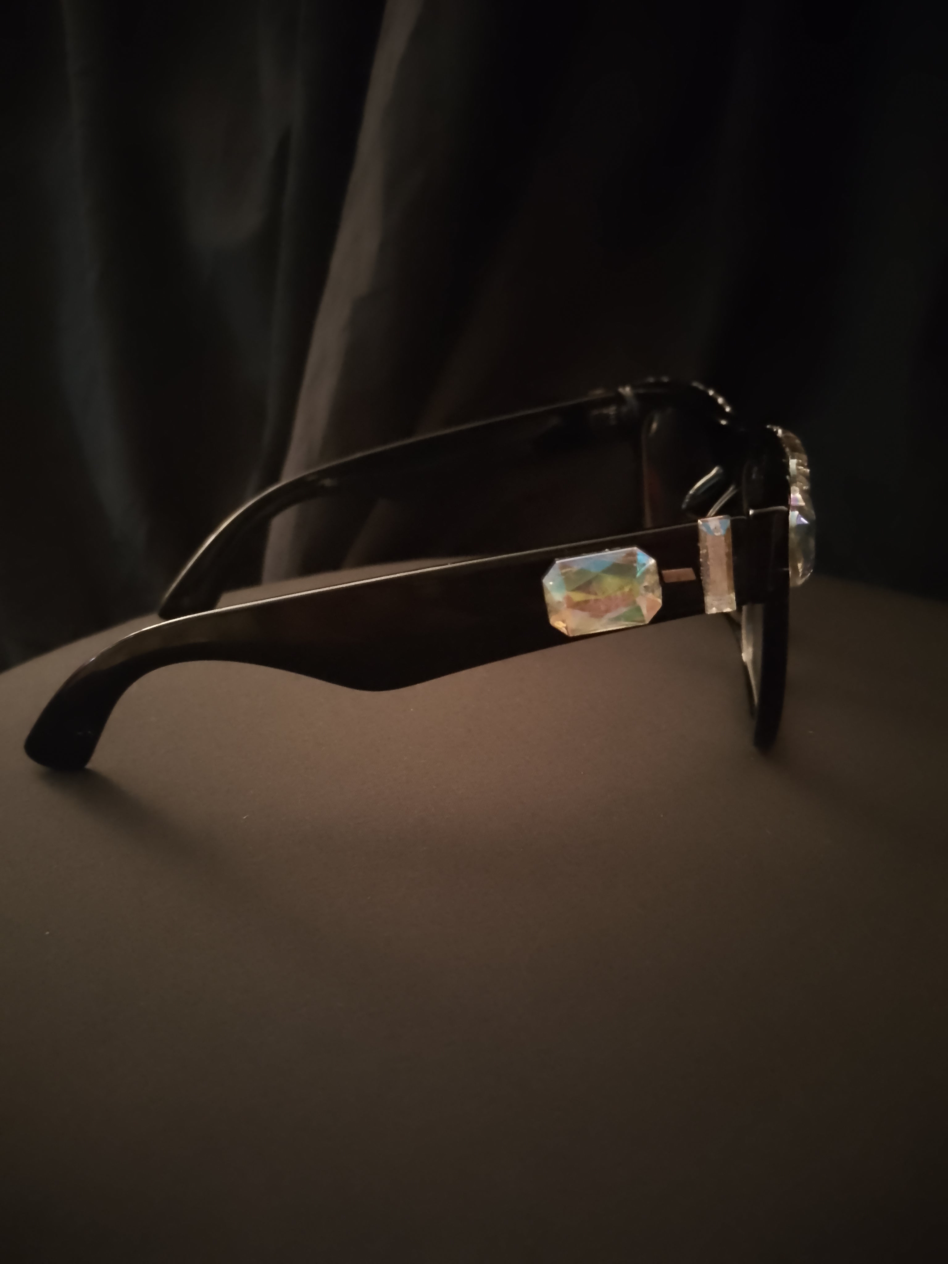 Luxurious Librarian Cat Eye Sleek Refined Black Rim Frame Glasses