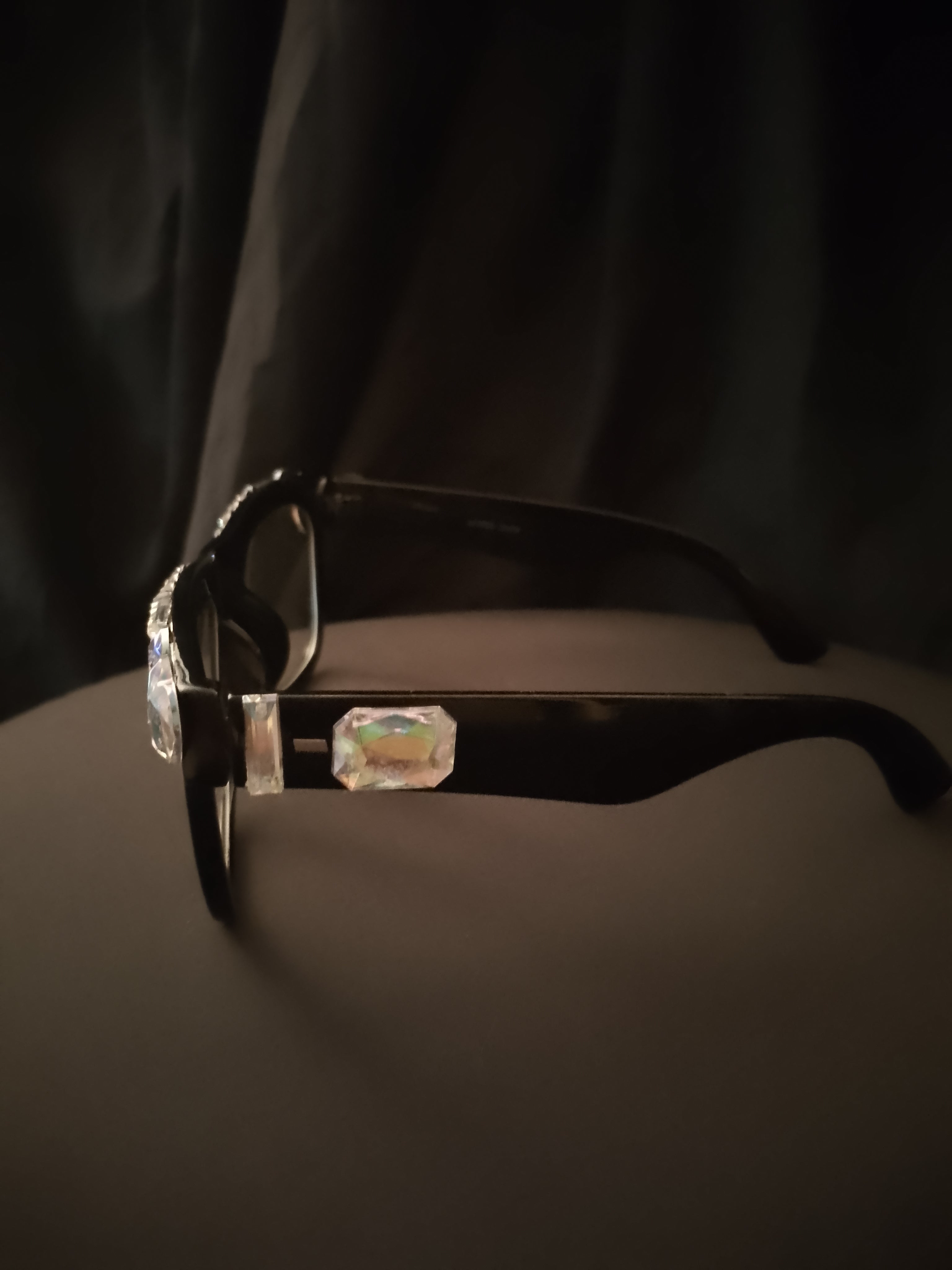 Luxurious Librarian Cat Eye Sleek Refined Black Rim Frame Glasses