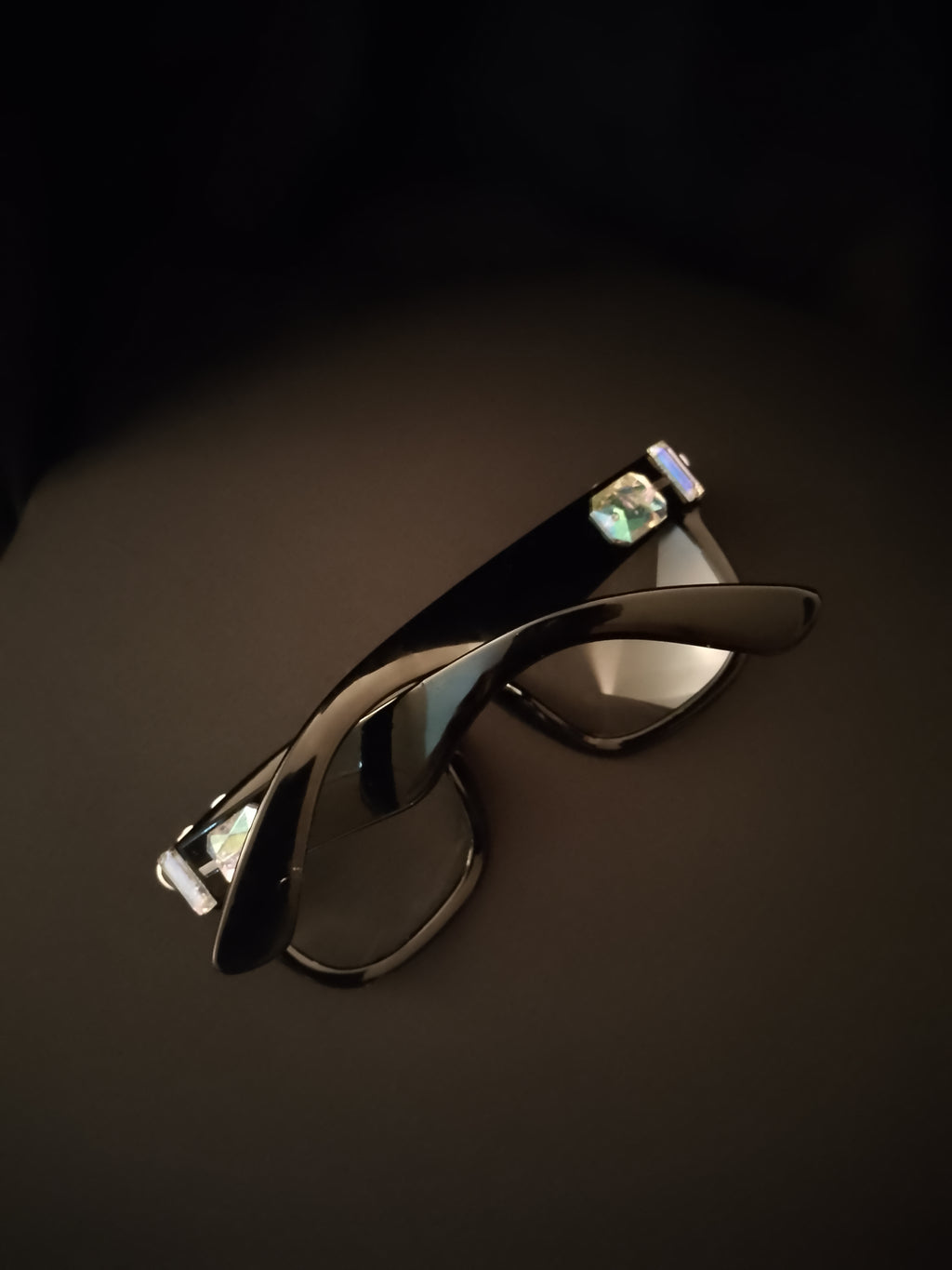 Luxurious Librarian Cat Eye Sleek Refined Black Rim Frame Glasses