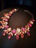 Regal Garden Château Rose Statement Necklace