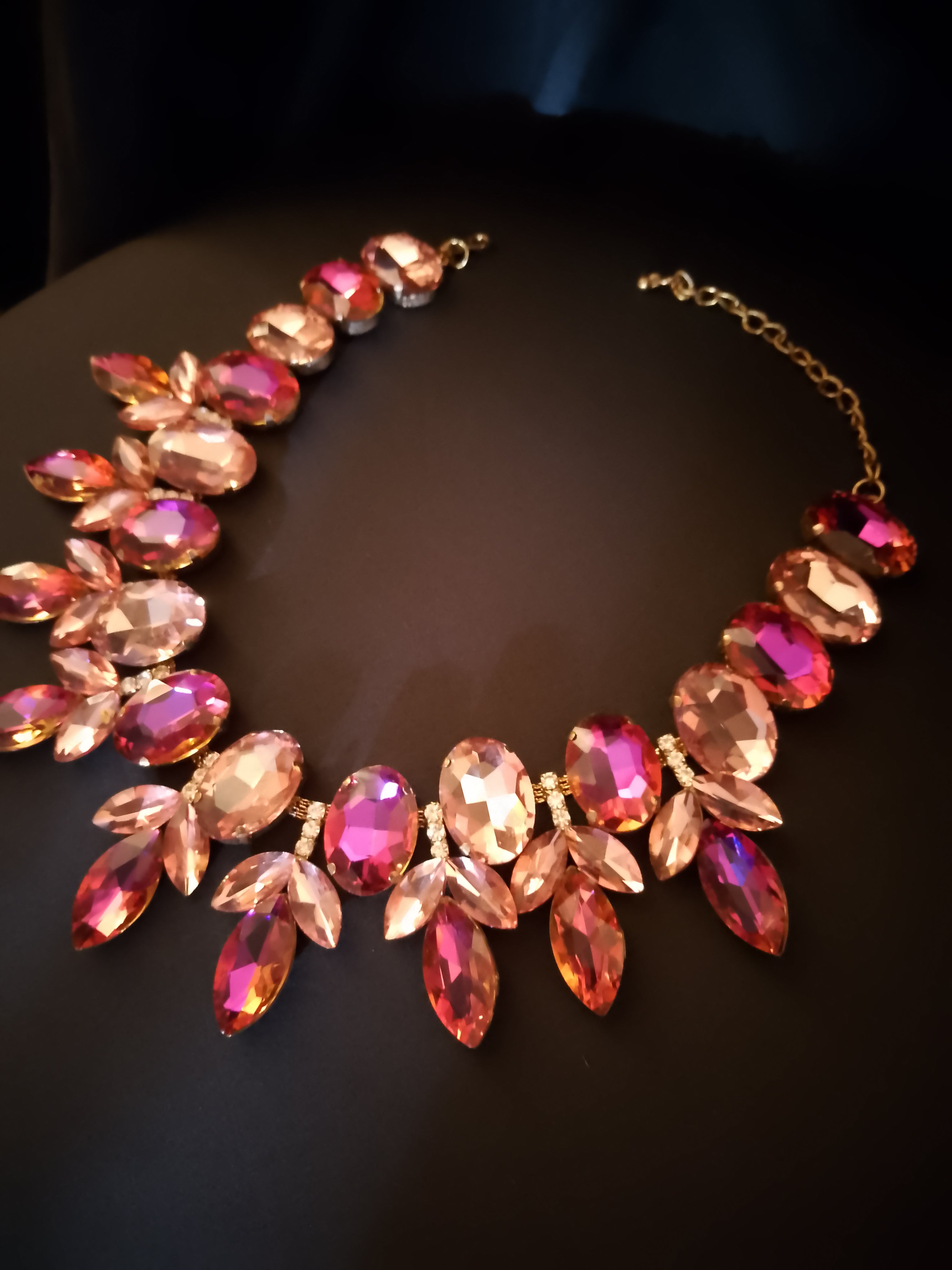 Regal Garden Château Rose Statement Necklace