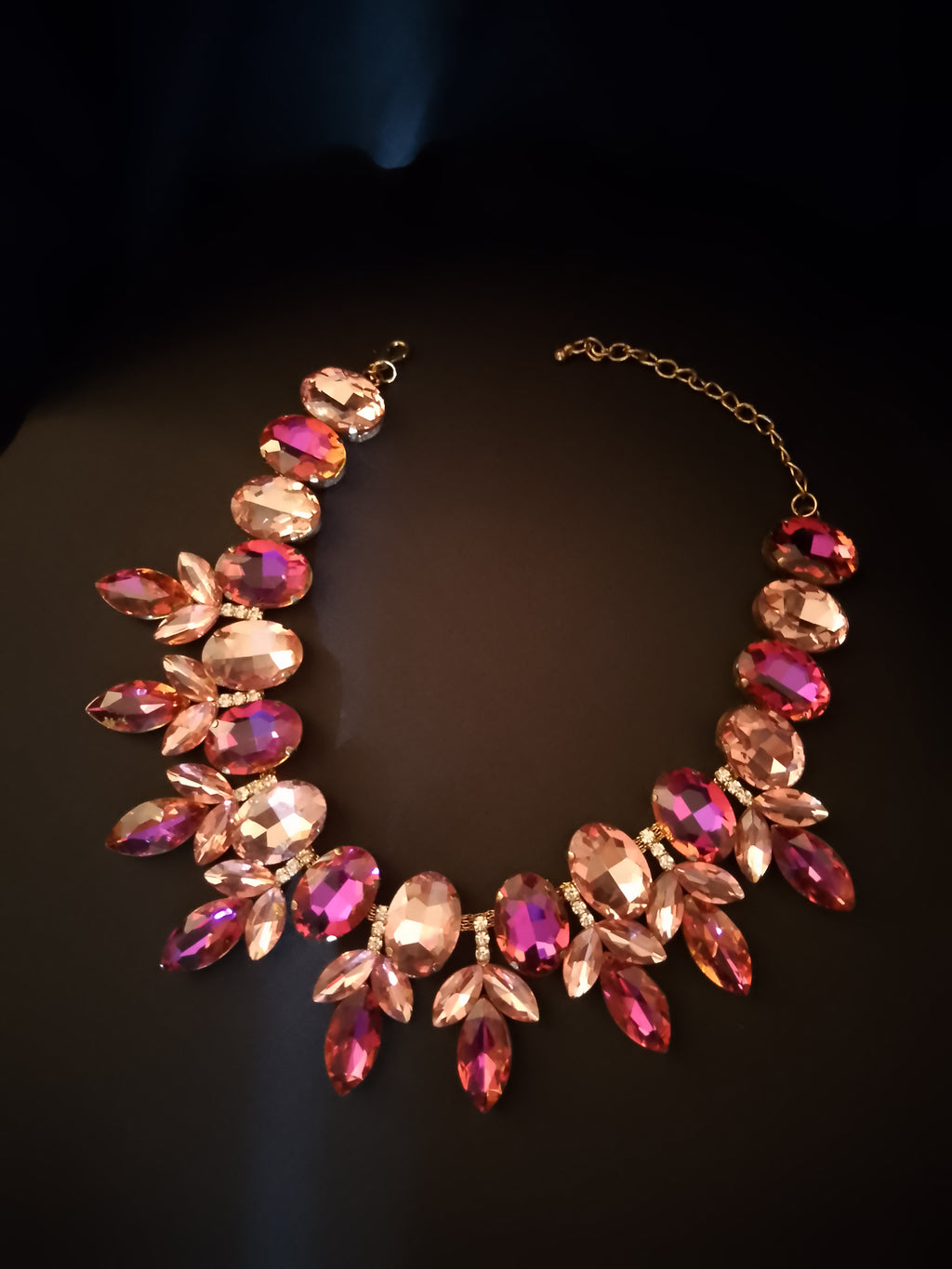 Regal Garden Château Rose Statement Necklace
