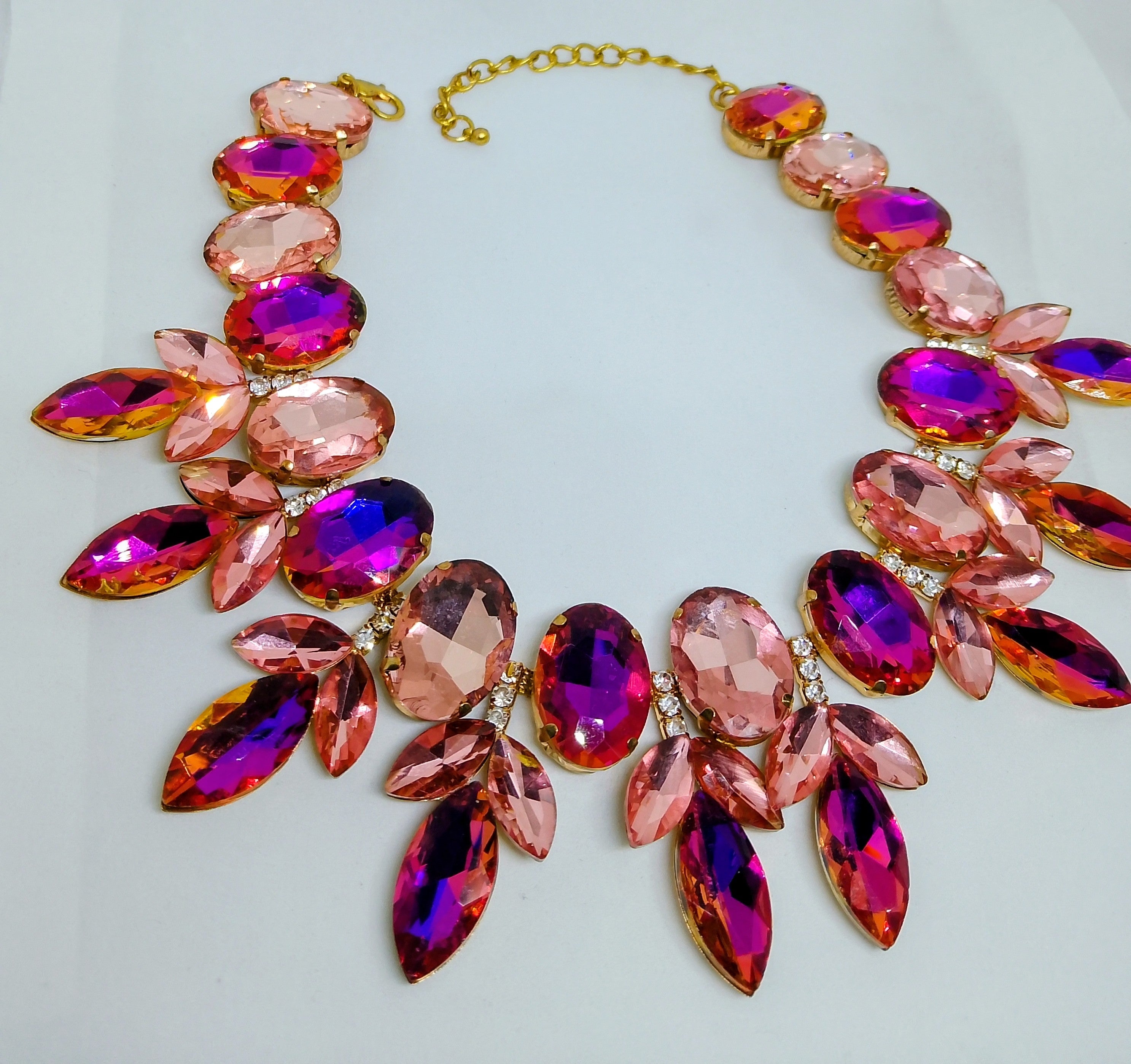 Regal Garden Château Rose Statement Necklace