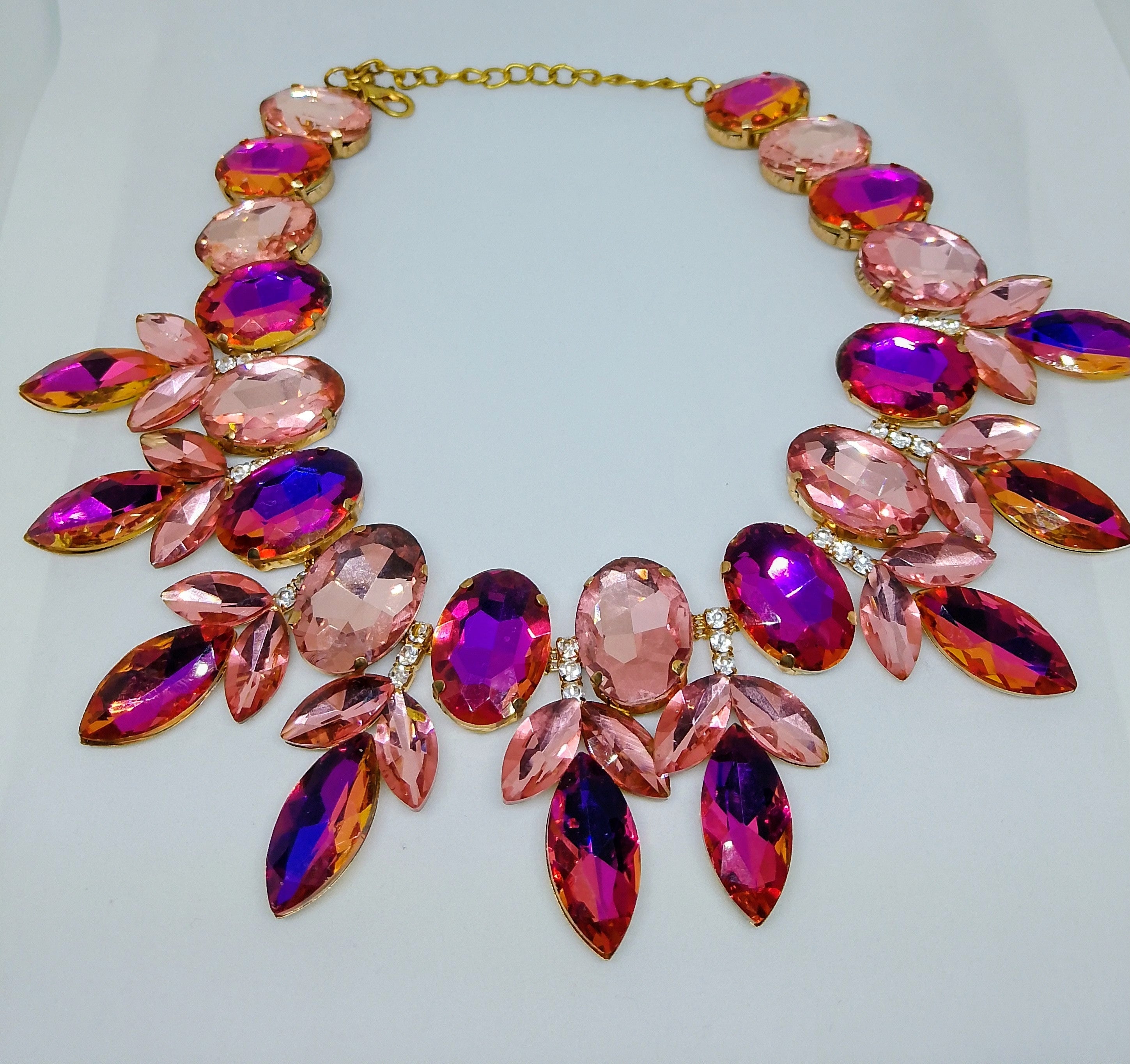 Regal Garden Château Rose Statement Necklace