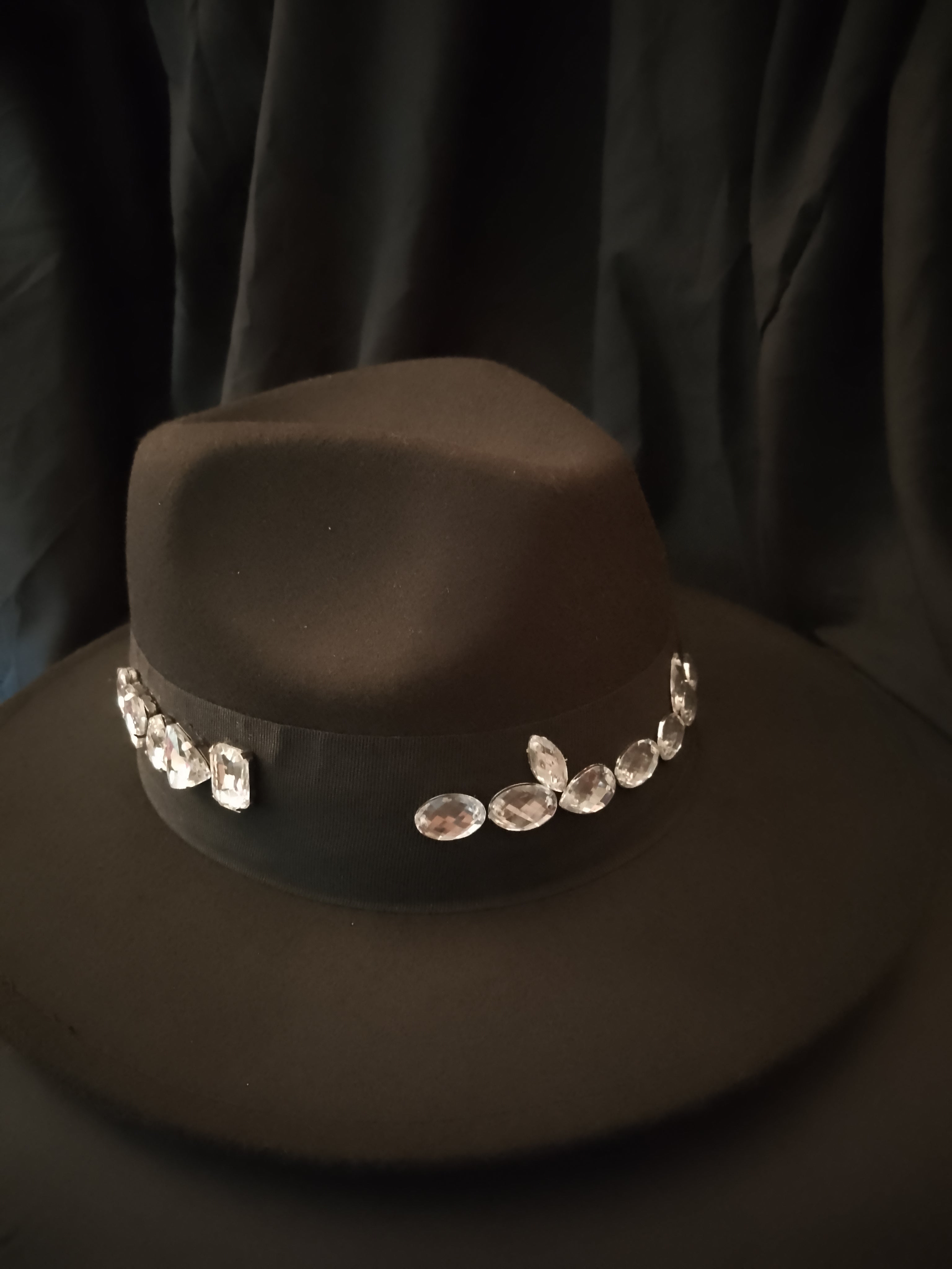 Night Sky Of Lights Stella Black Fedora