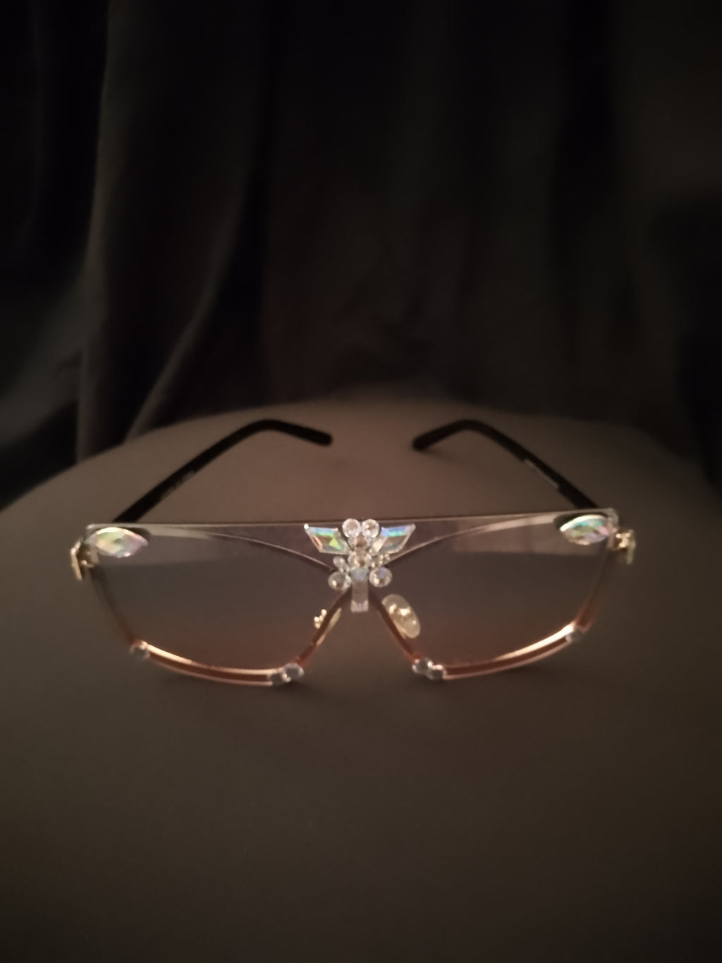 Blue Pastel Butterfly Gradient Shade Frame sun Glasses