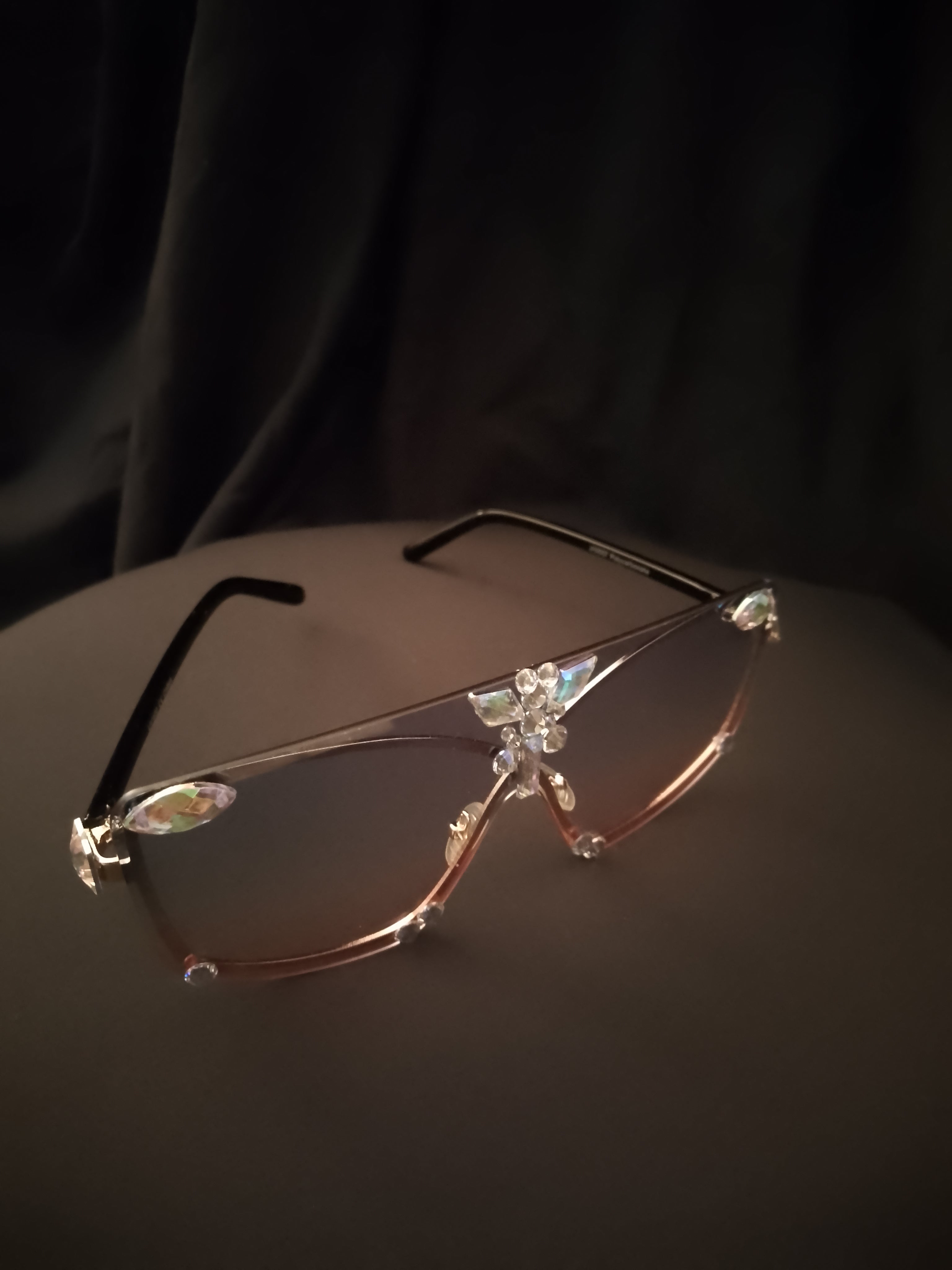 Blue Pastel Butterfly Gradient Shade Frame sun Glasses