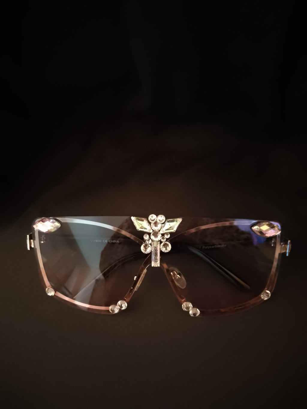 Blue Pastel Butterfly Gradient Shade Frame sun Glasses