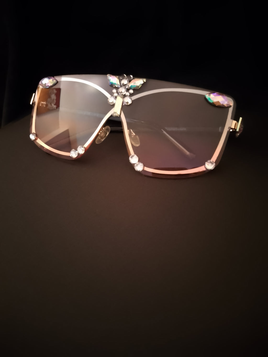 Blue Pastel Butterfly Gradient Shade Frame sun Glasses