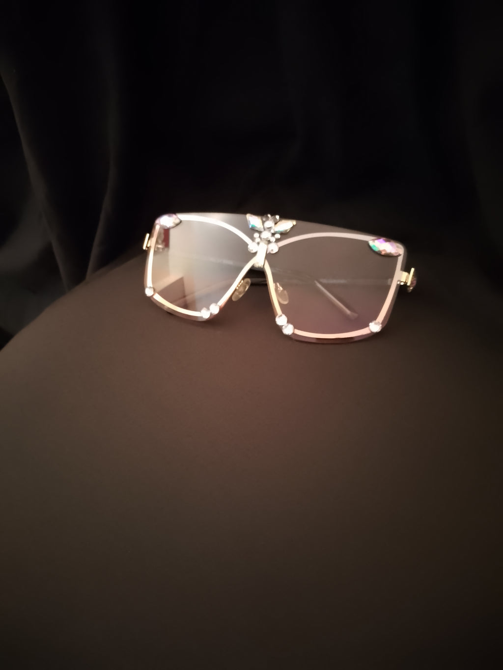 Blue Pastel Butterfly Gradient Shade Frame sun Glasses