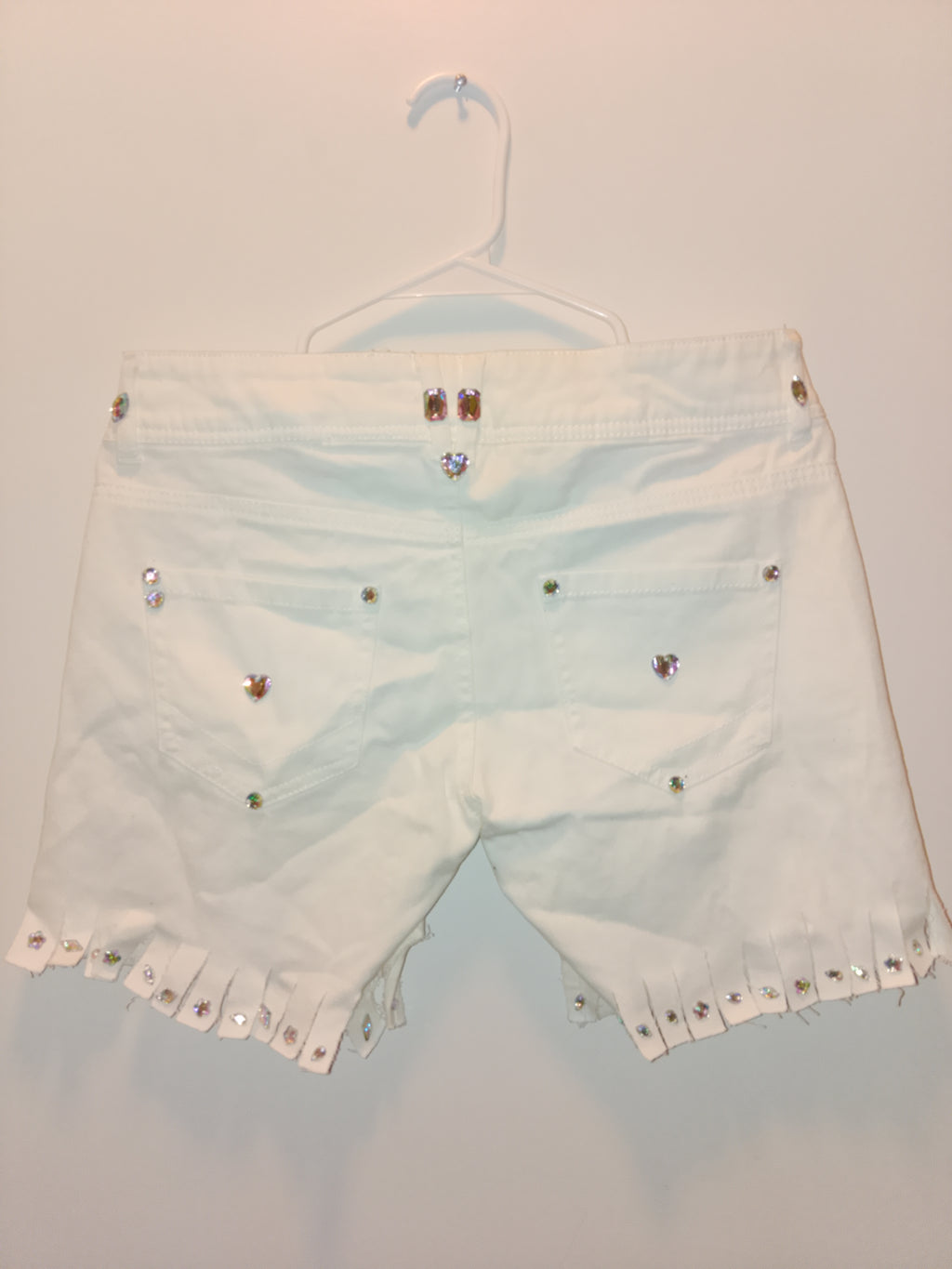 Princess & Vogue Flare Girl's Frill & Jingle Ivory Shorts