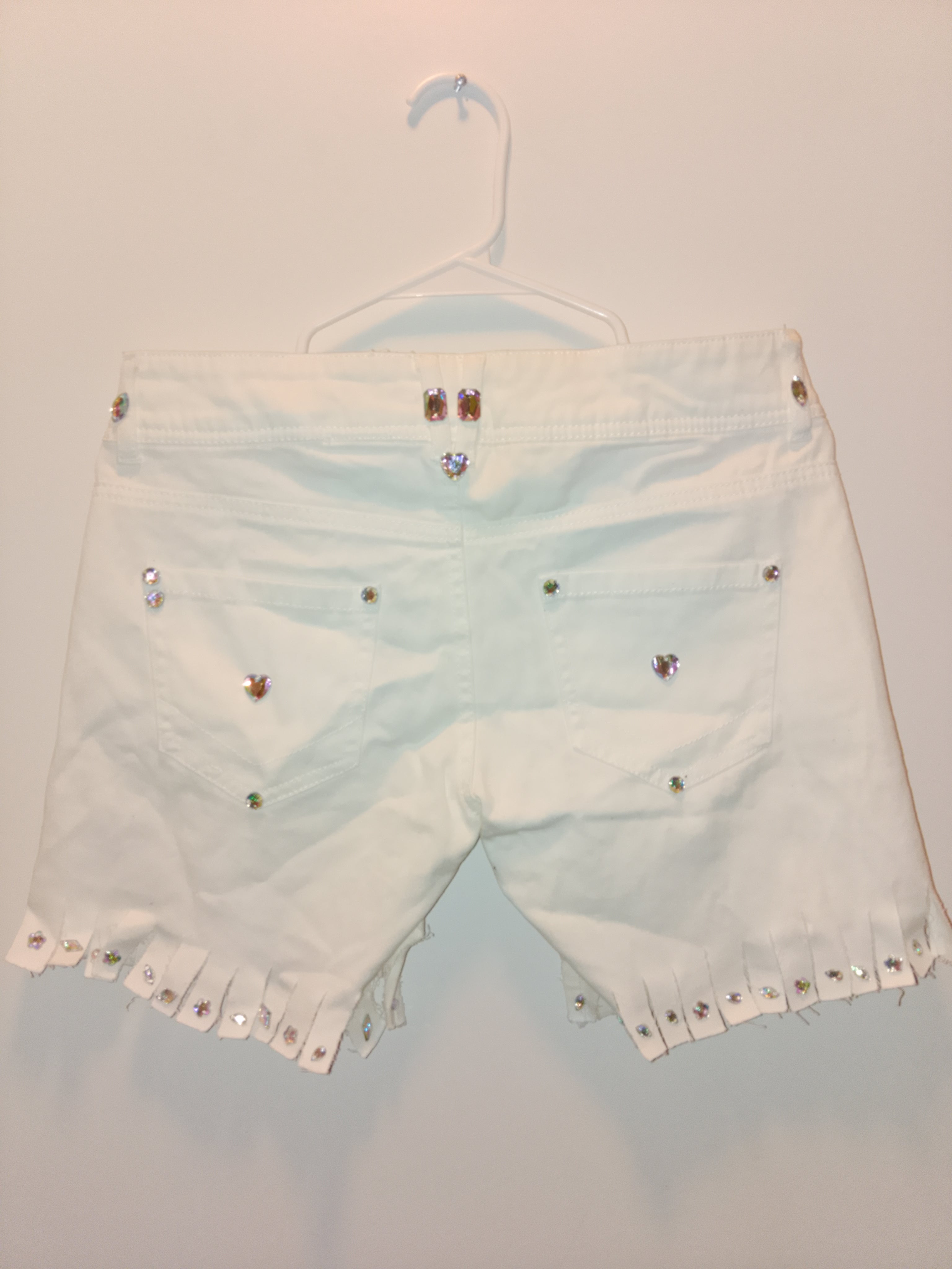 Princess & Vogue Flare Girl's Frill & Jingle Ivory Shorts