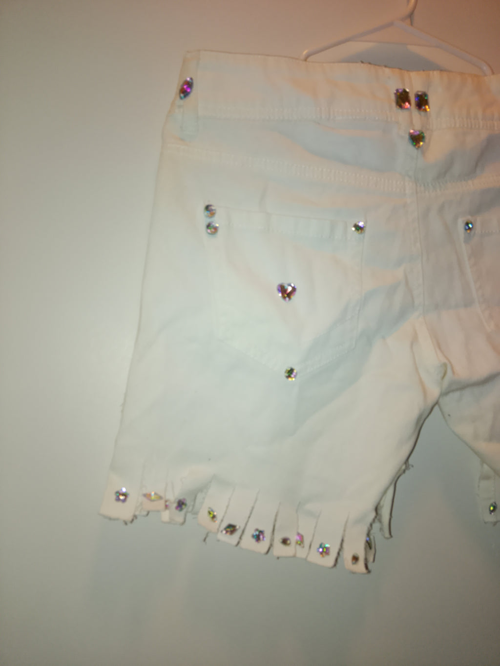 Princess & Vogue Flare Girl's Frill & Jingle Ivory Shorts