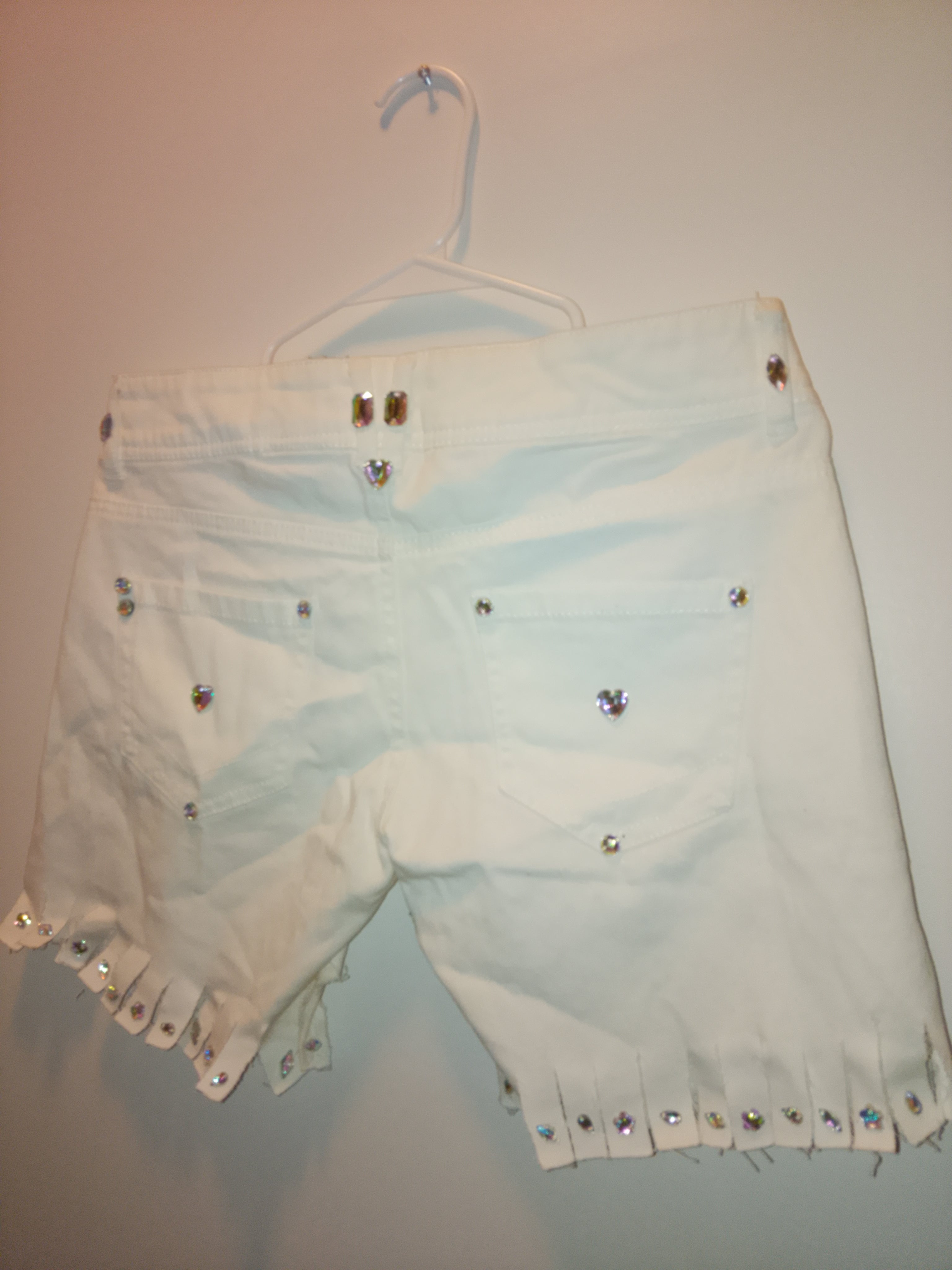 Princess & Vogue Flare Girl's Frill & Jingle Ivory Shorts