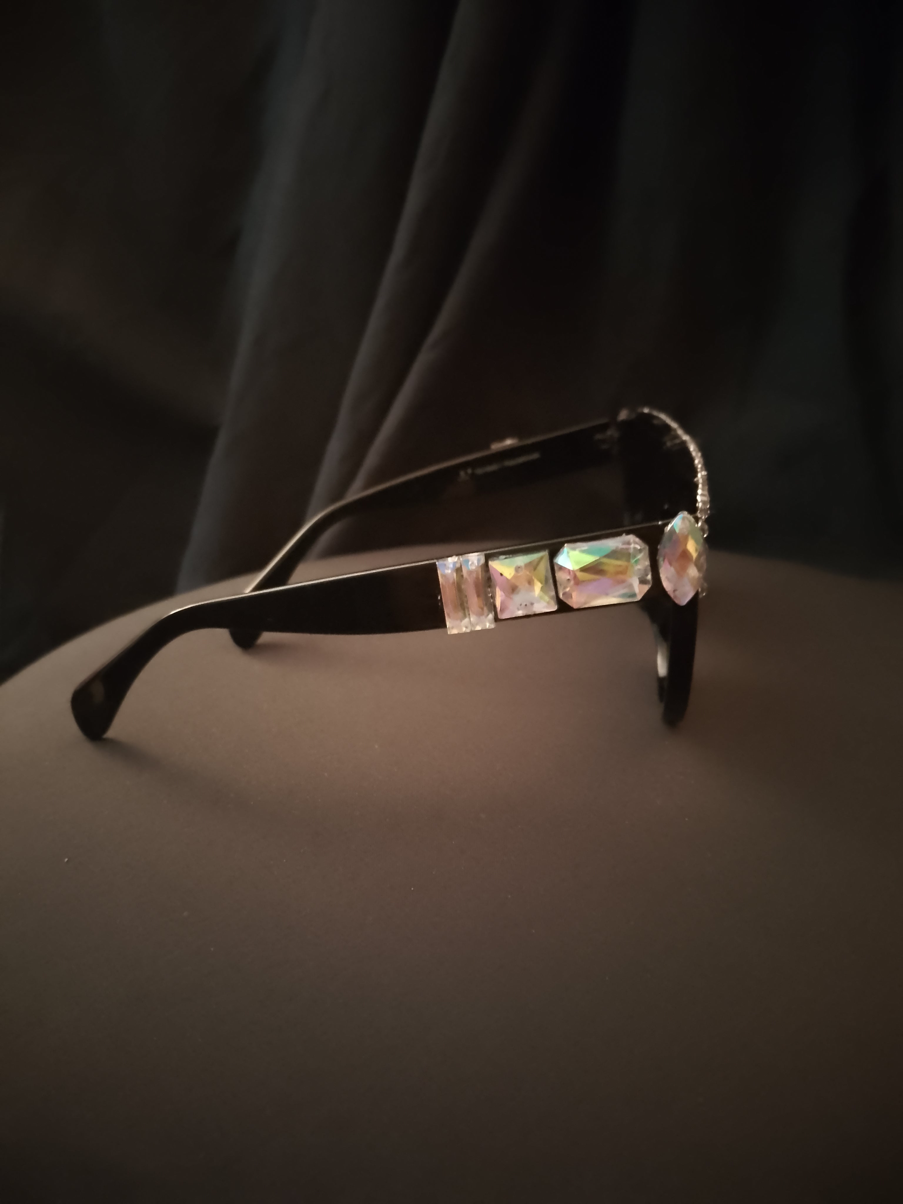 Studio Quality 808 Black & Platinum Frame Glasses