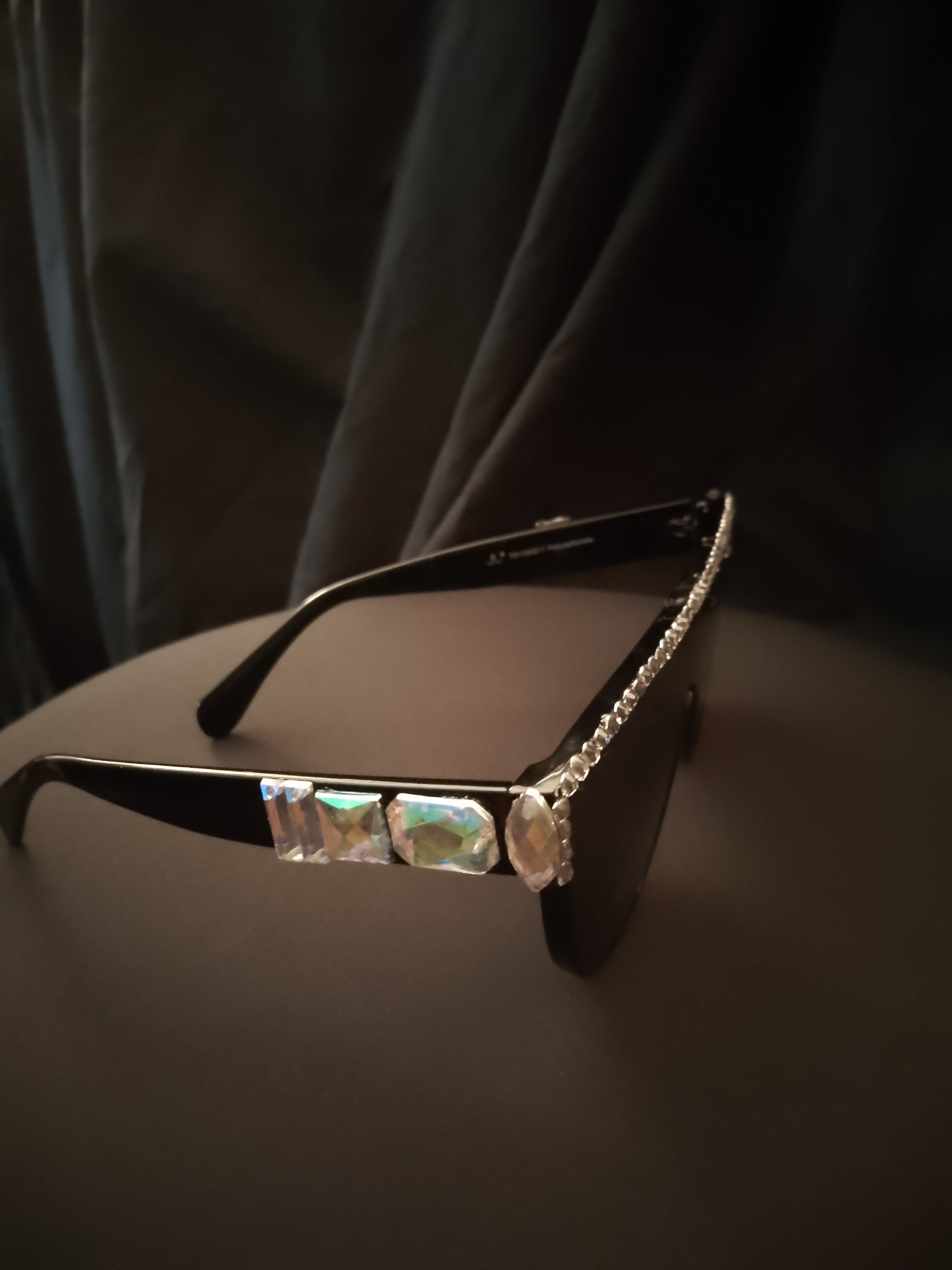 Studio Quality 808 Black & Platinum Frame Glasses