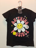 Happy Fun In The Sun Flower Girl's Short Sleeve Graphics Tee - Shirt