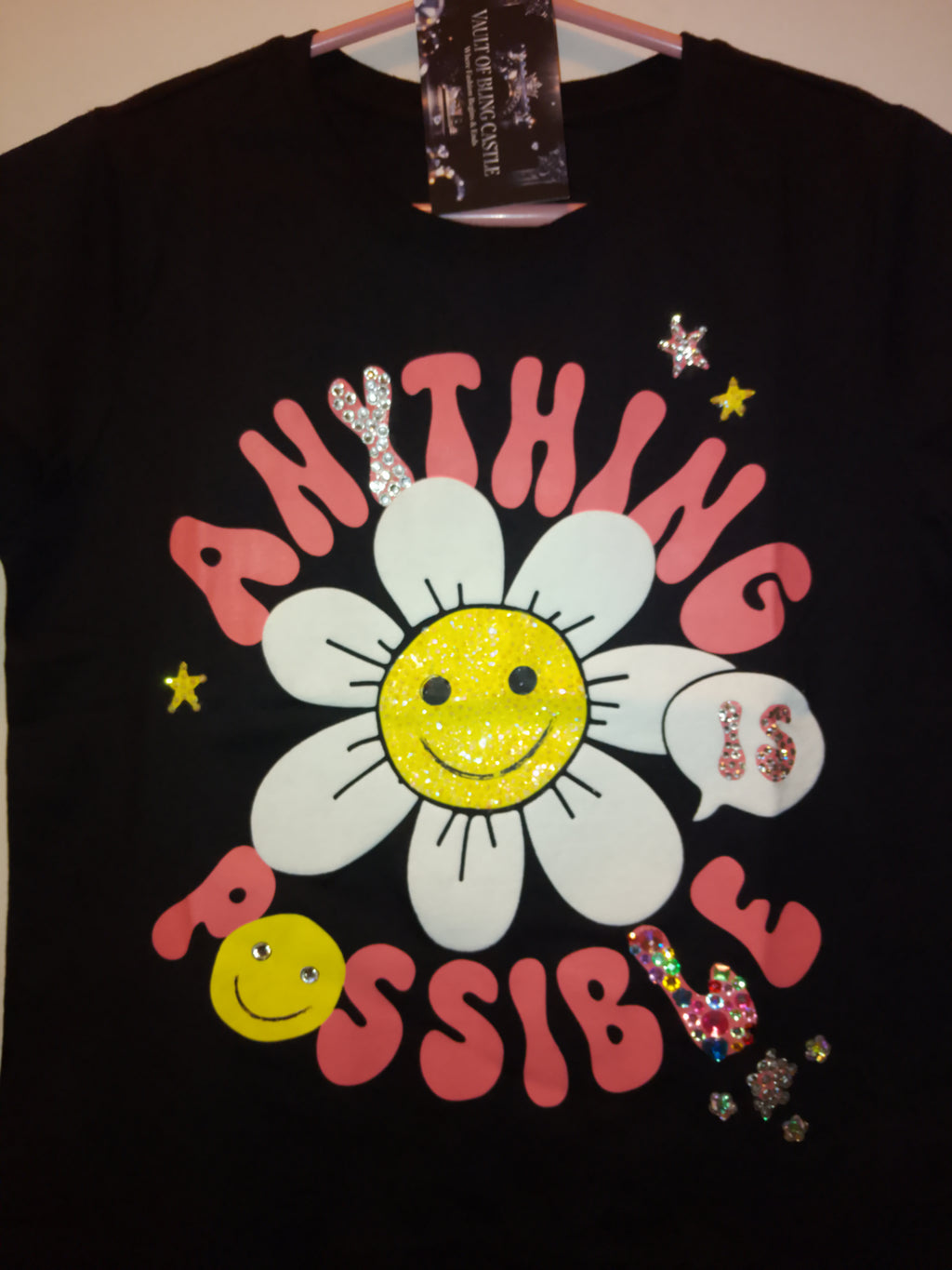 Happy Fun In The Sun Flower Girl's Short Sleeve Graphics Tee - Shirt